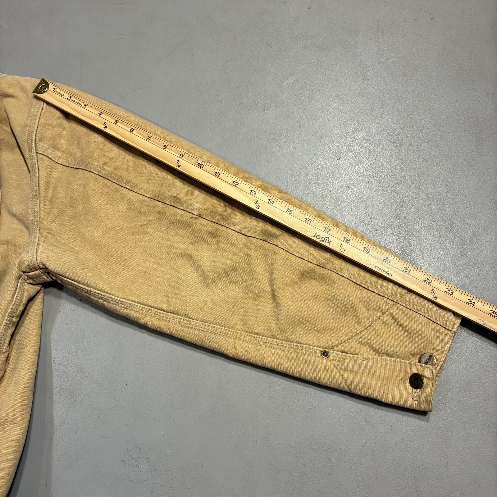 Carhartt Vintage Carhartt C01 Canvas Chore Jacket Tan Blanket Lined Size US L / EU 52-54 / 3 - 9 Thumbnail