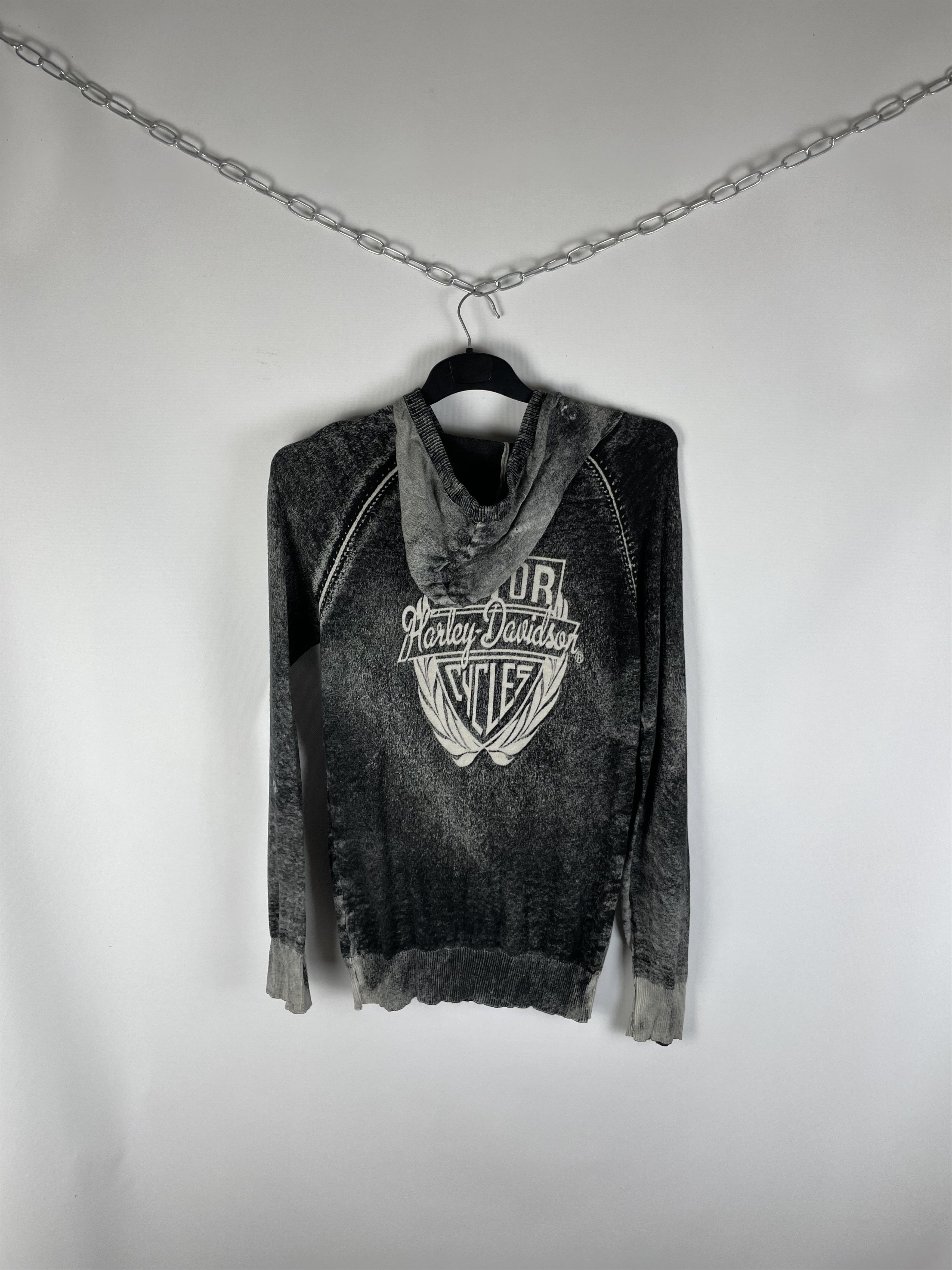 Harley Davidson Vintage Harley Davidson Zip Hoodies Motorcycle Size L / US 10 / IT 46 - 9 Thumbnail