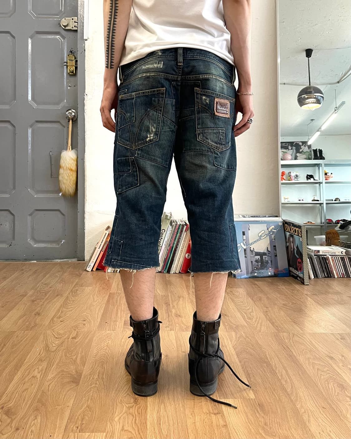 Dolce & Gabbana patchwork denim shorts