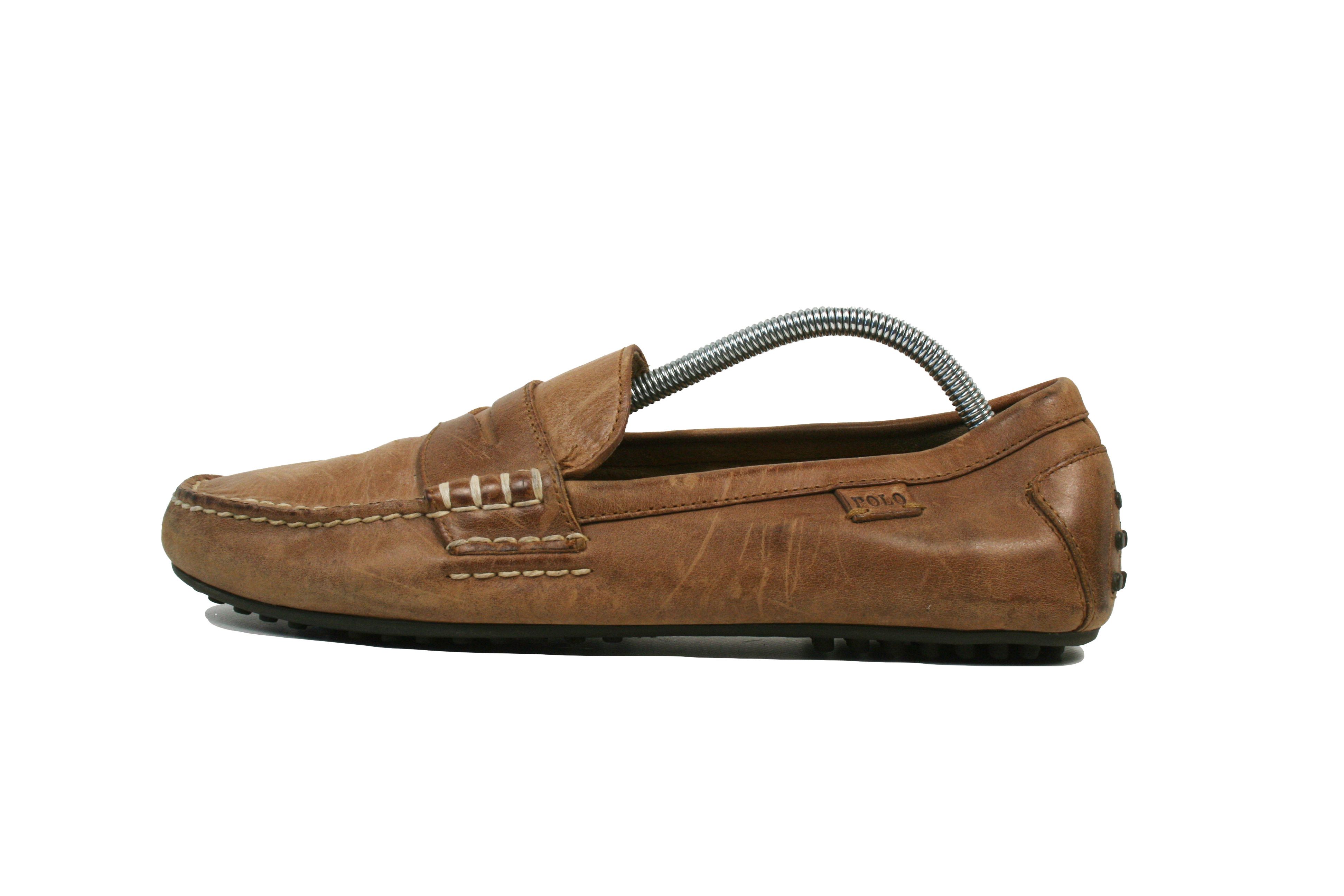 Polo Ralph Lauren WES Leather Car Driver Penny Loafers Size US 10 / EU 43 - 1 Thumbnail