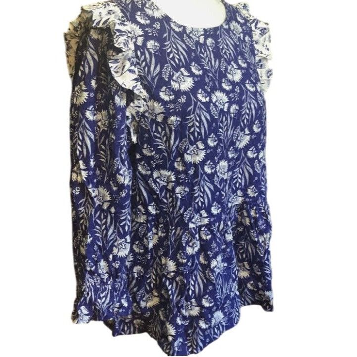 Other Universal Thread Womens Floral Print Puff 3/4 Ruffle Top XL Size XL / US 12-14 / IT 48-50 - 5 Thumbnail