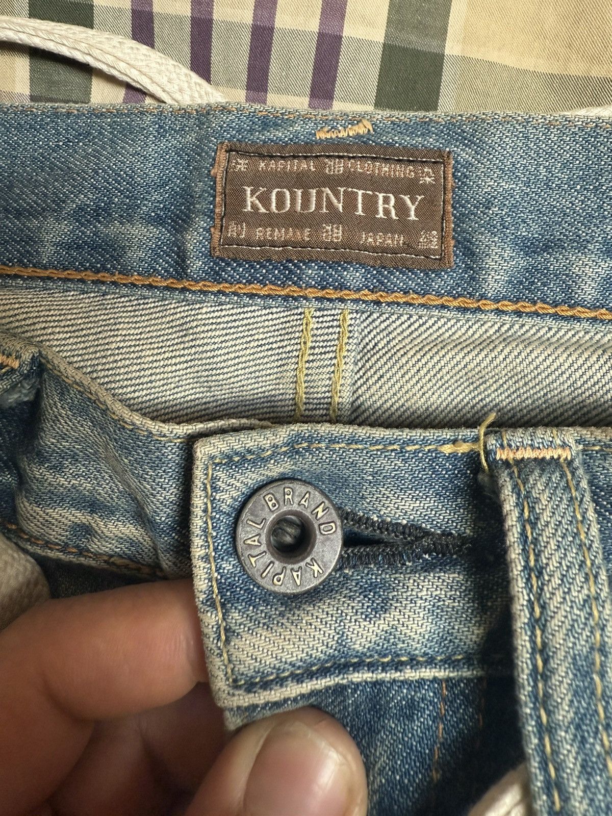 Kapital Denim bone shorts light blue faded Size US 30 / EU 46 - 4 Thumbnail