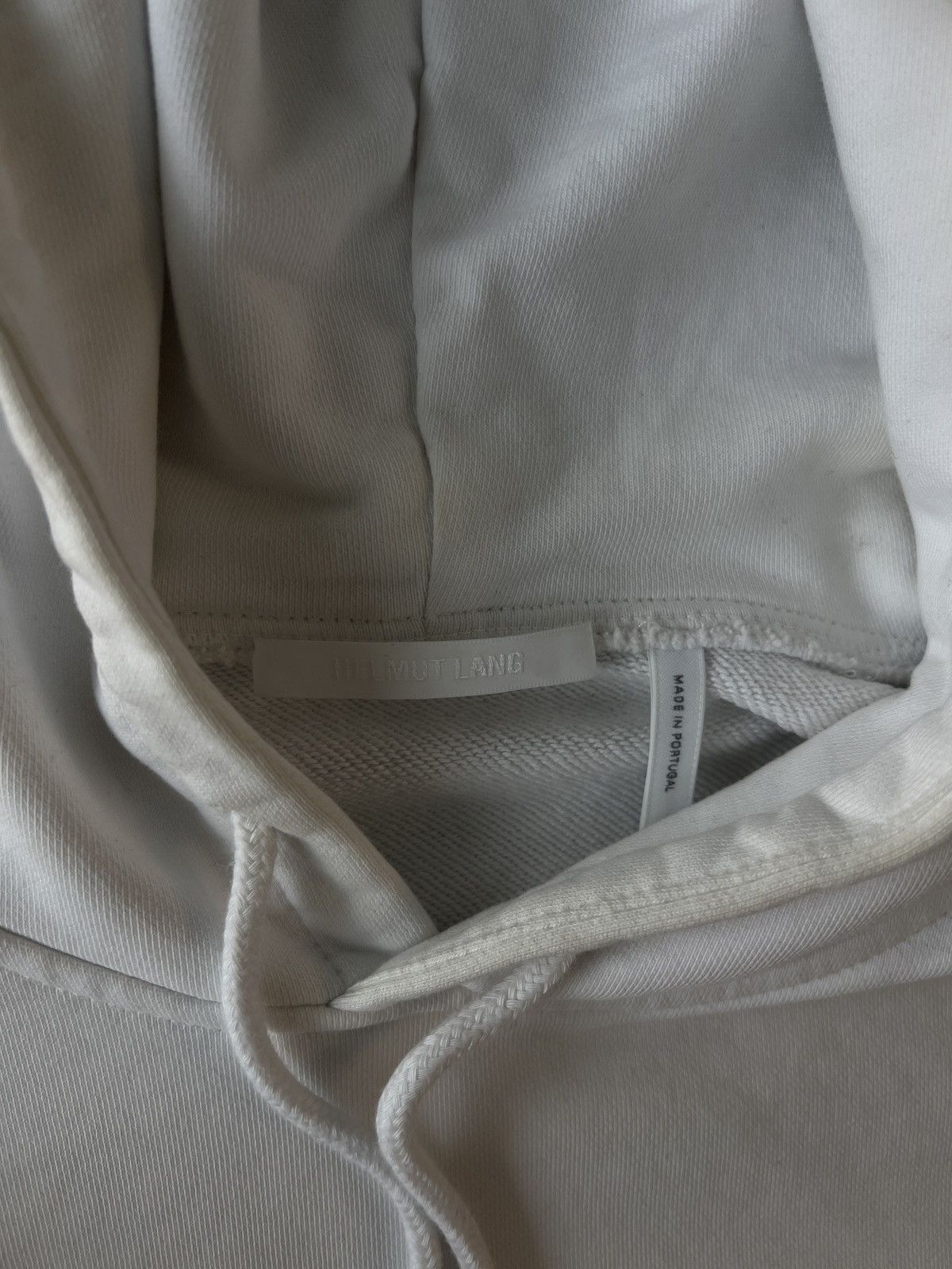 Helmut Lang Helmut Lang White Impress Hoodie Designer Hype L Size Size US L / EU 52-54 / 3 - 4 Thumbnail