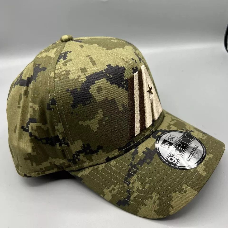 New Era Houston Astros Hat Men Camo 9Forty New Era Snap Back Cap New Size ONE SIZE - 7 Thumbnail