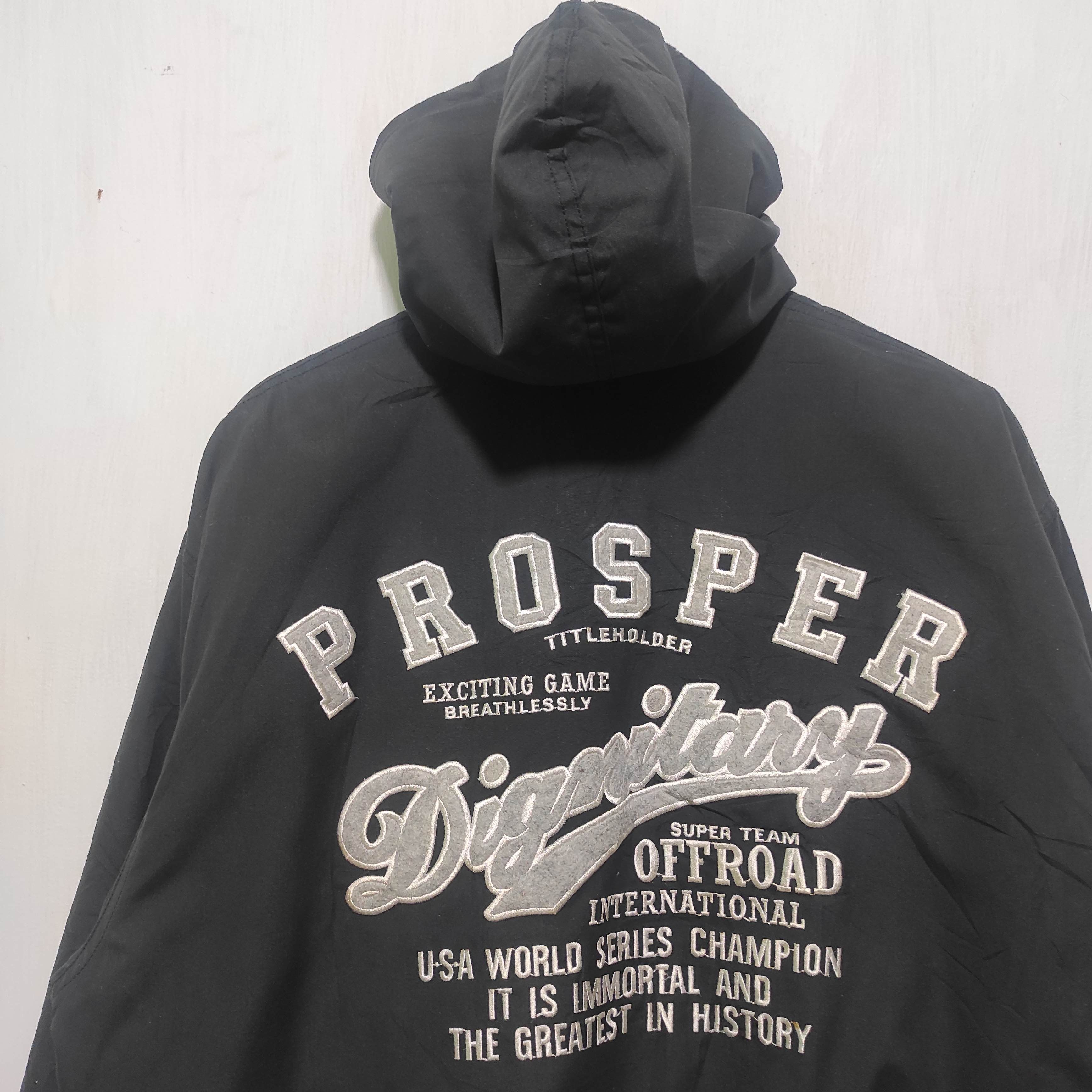 Japanese Brand Vintage Prosper Dignitary Bomber Hoodie Jacket Reversible Size US L / EU 52-54 / 3 - 2 Thumbnail