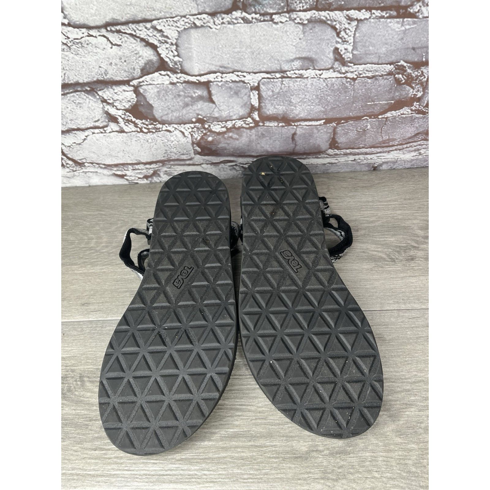 Teva Teva Original Universal Black Gray Back Strap Nylon Sandals Size US 9 / IT 39 - 6 Thumbnail