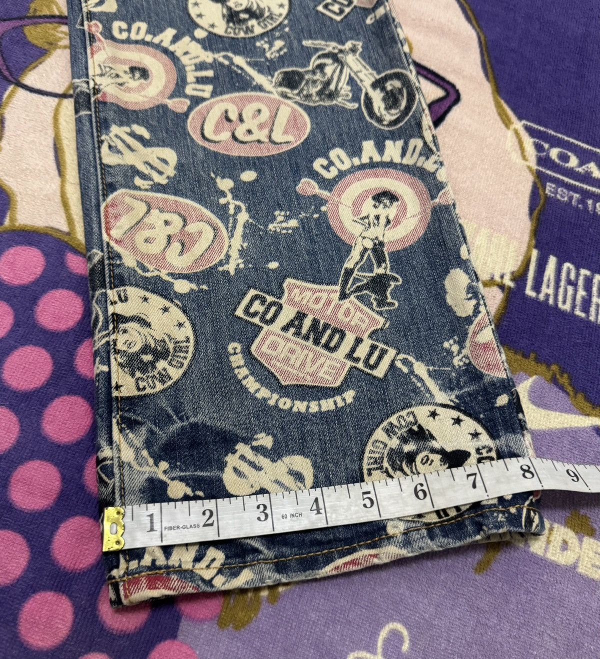Japanese Brand CO&LU Rare Design Denim Pants Size 29" - 13 Thumbnail