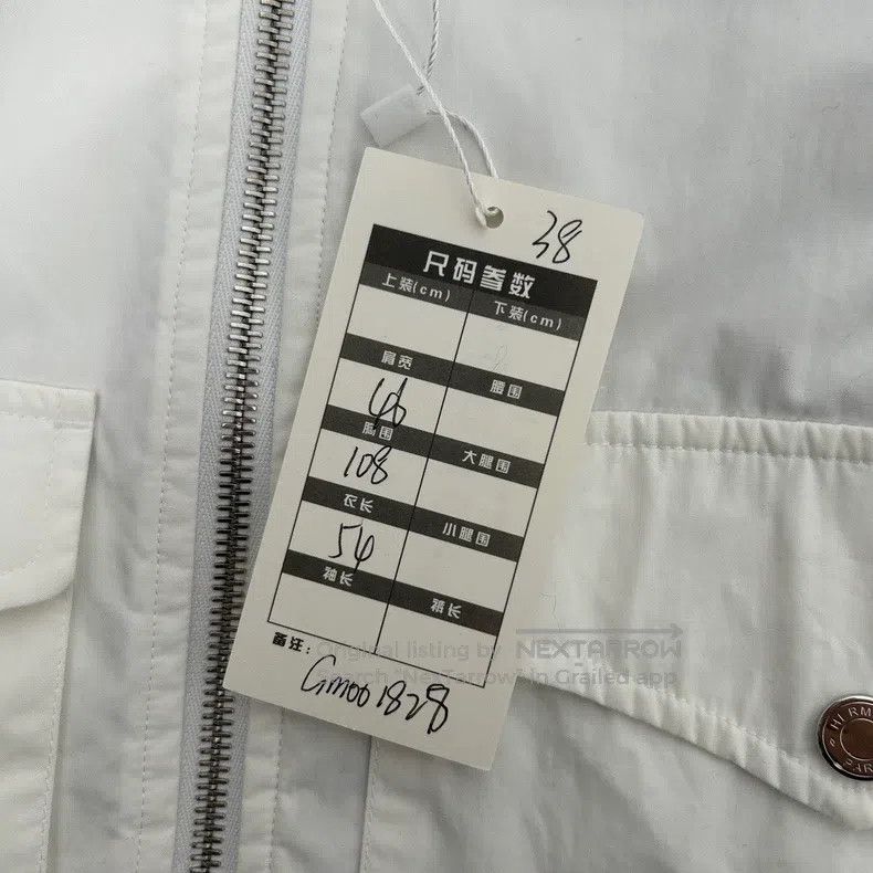 Hermes Hermes White Round Neck Baseball Jacket Size XS / US 0-2 / IT 36-38 - 3 Thumbnail