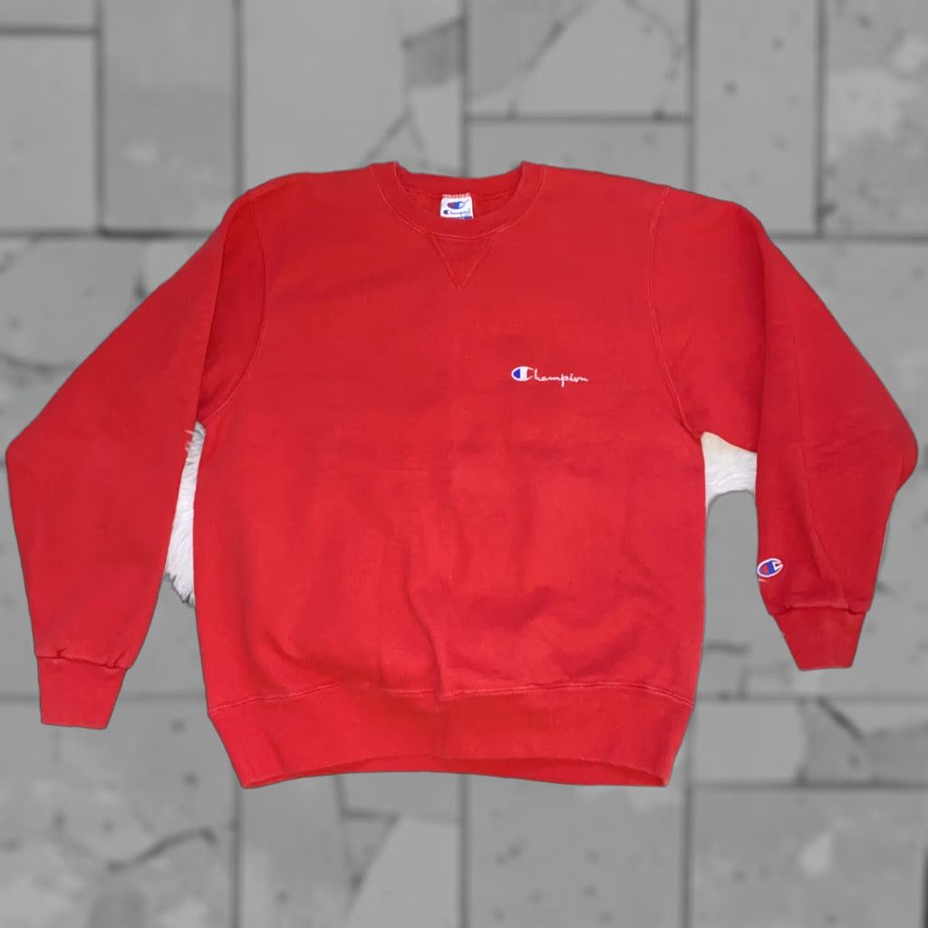Champion VINTAGE Champion Sweatshirt Crew Nexk USA Women’s L Red Pullover Activewear USA Women’s L Red Pullover Sweatshirt Size L / US 10 / IT 46 - 1 Thumbnail