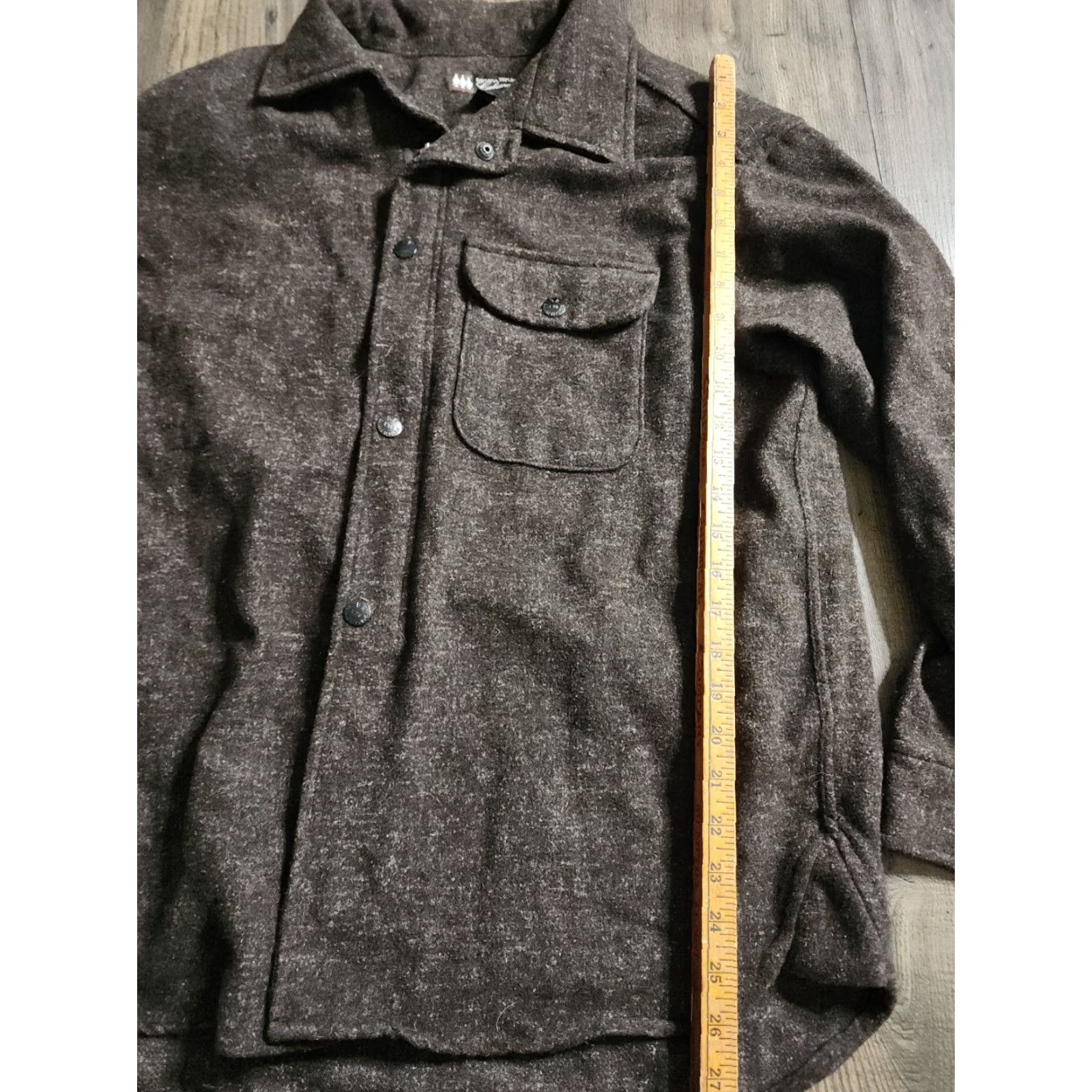 Banana Republic VINTAGE Banana Republic Cabinwear Shirt Flannel Mens M Brown Wool Blend Medium Weight Size US M / EU 48-50 / 2 - 2 Thumbnail