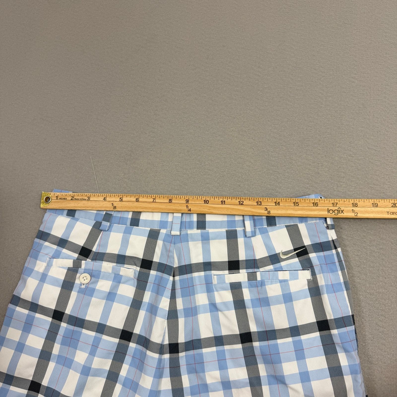 Nike Nike Golf Shorts Men's 32 Blue Plaid 10" Inseam Dri-Fit Size US 32 / EU 48 - 8 Thumbnail