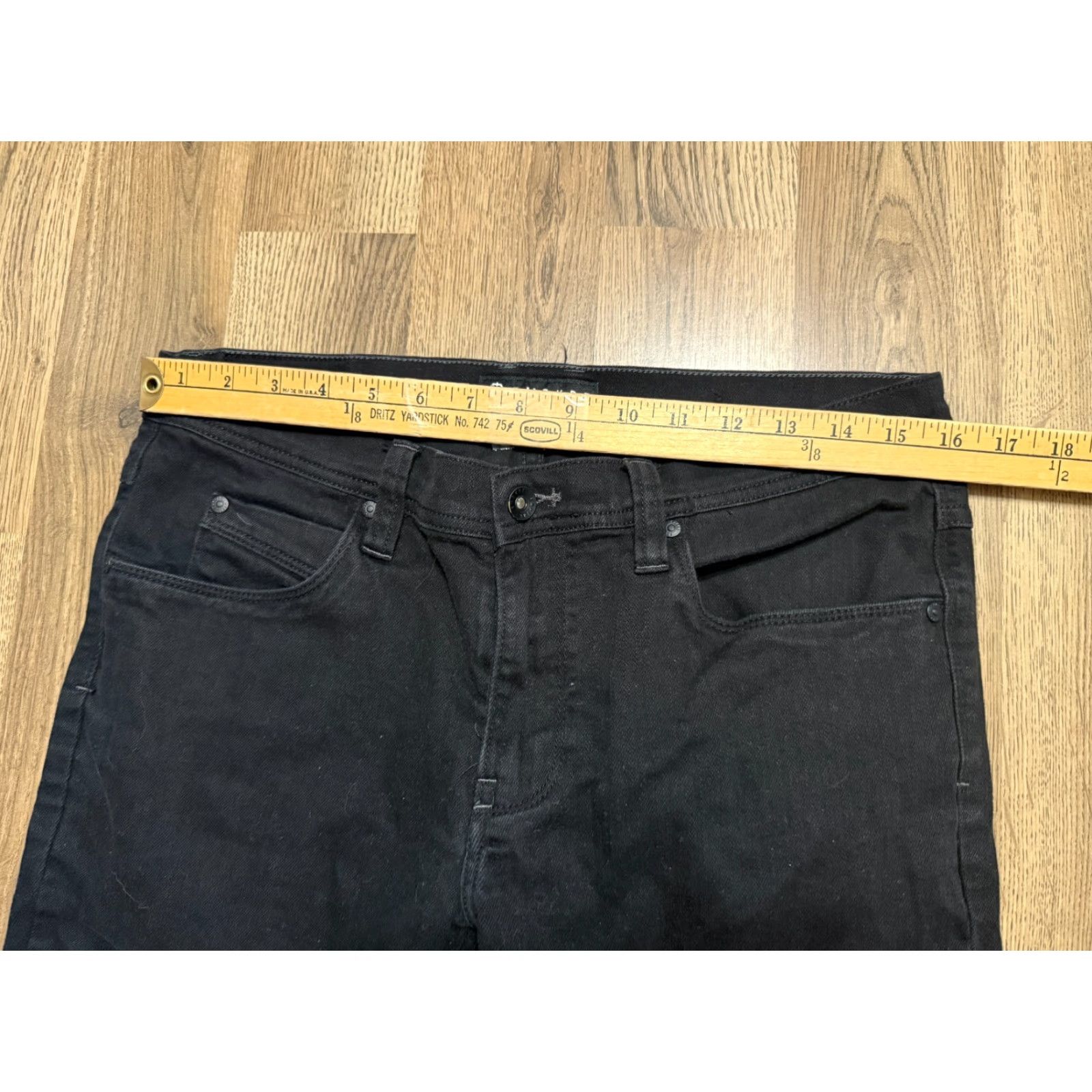Empyre Empyre Jeans Men’s 34 Black Denim Straight Dark Wash 40" Length Denim Jeans Regular Size 34 Mens Size US 34 / EU 50 - 6 Thumbnail