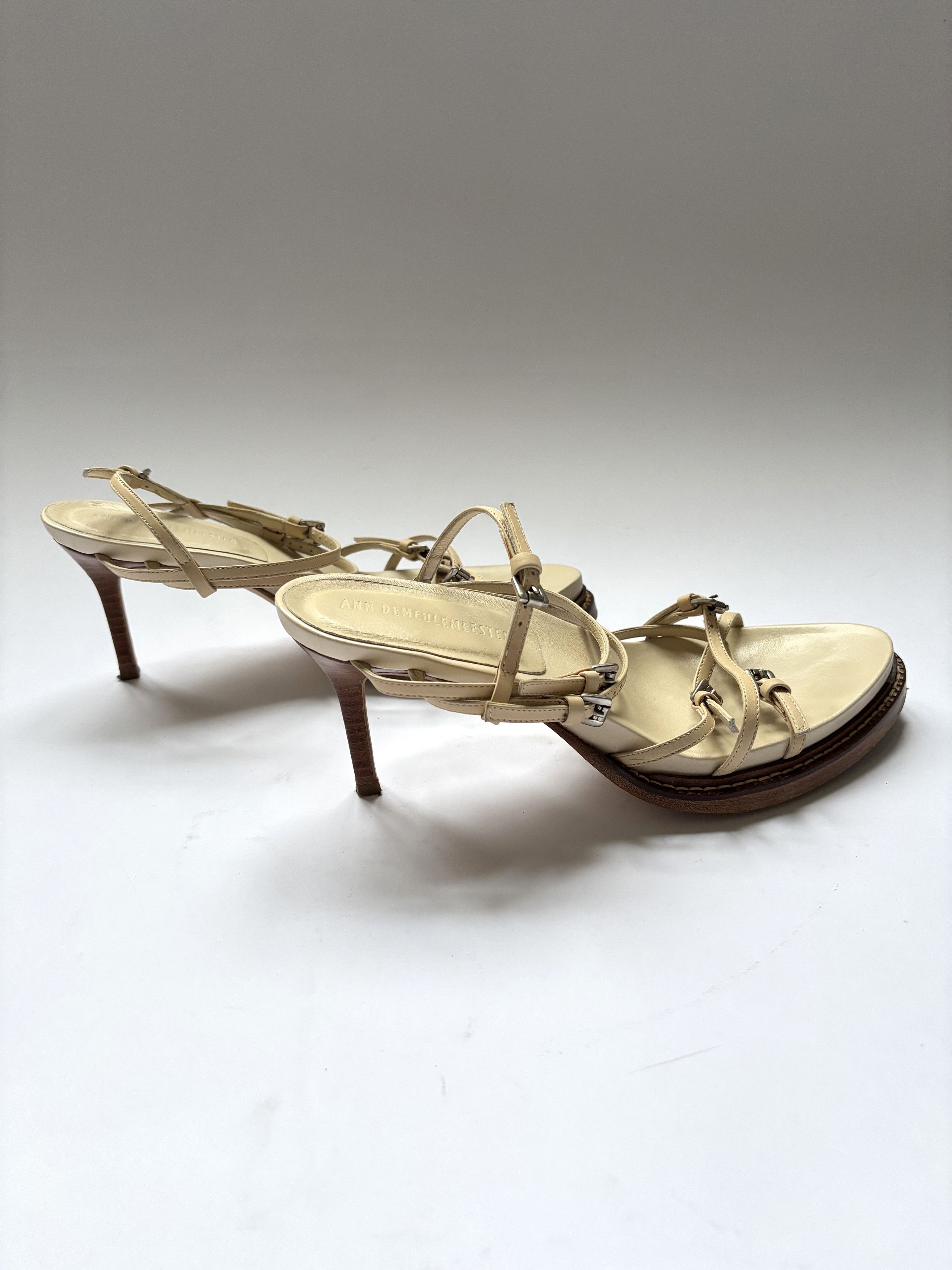 Ann Demeulemeester ⚡️QUICK SALE⚡️Ann Demeulemeester Beige High Heel Sandals Size US 10 / IT 40 - 7 Thumbnail
