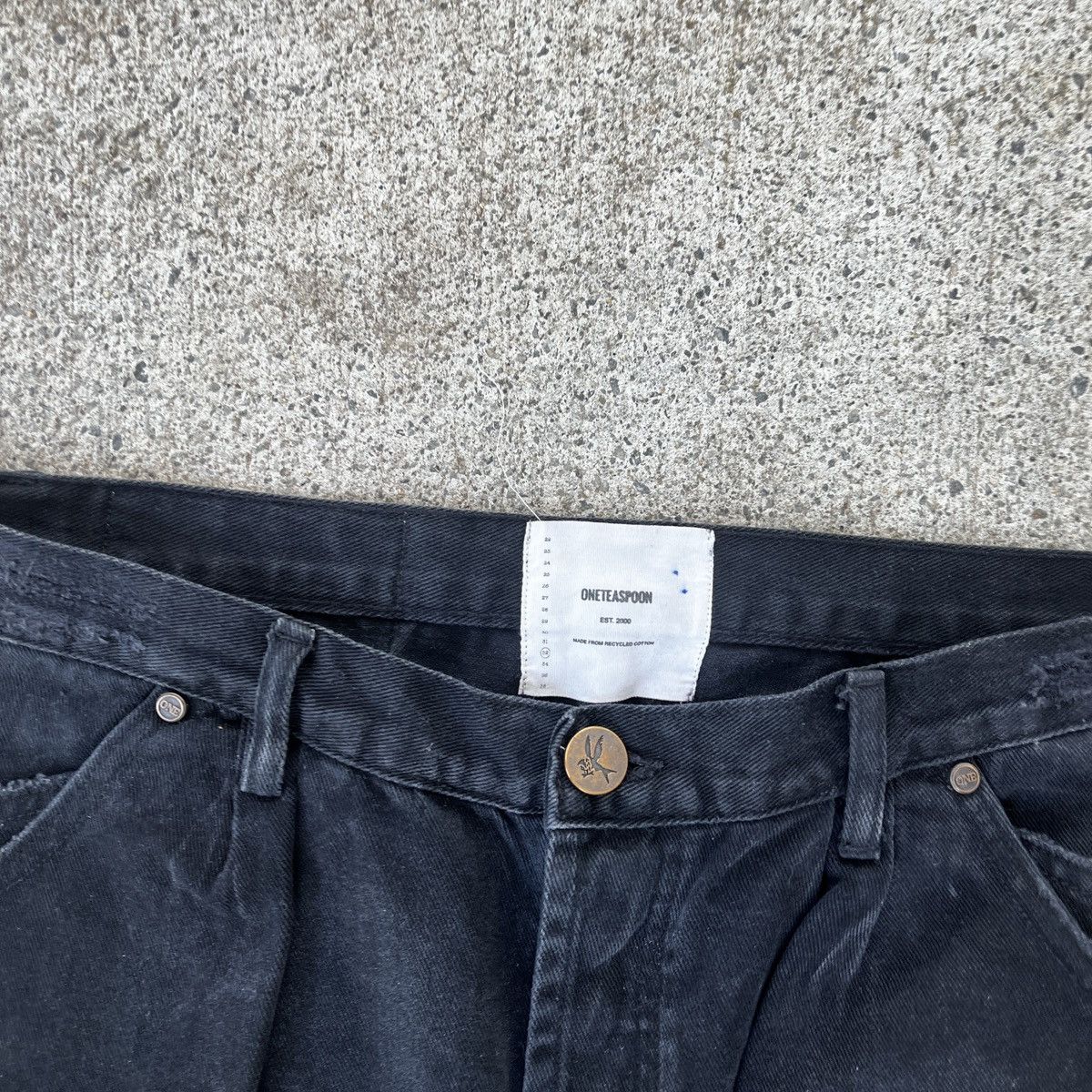 Vintage One Teaspoon Black Distressed Jeans Size 36x30 Grunge Skate Size US 36 / EU 52 - 4 Thumbnail