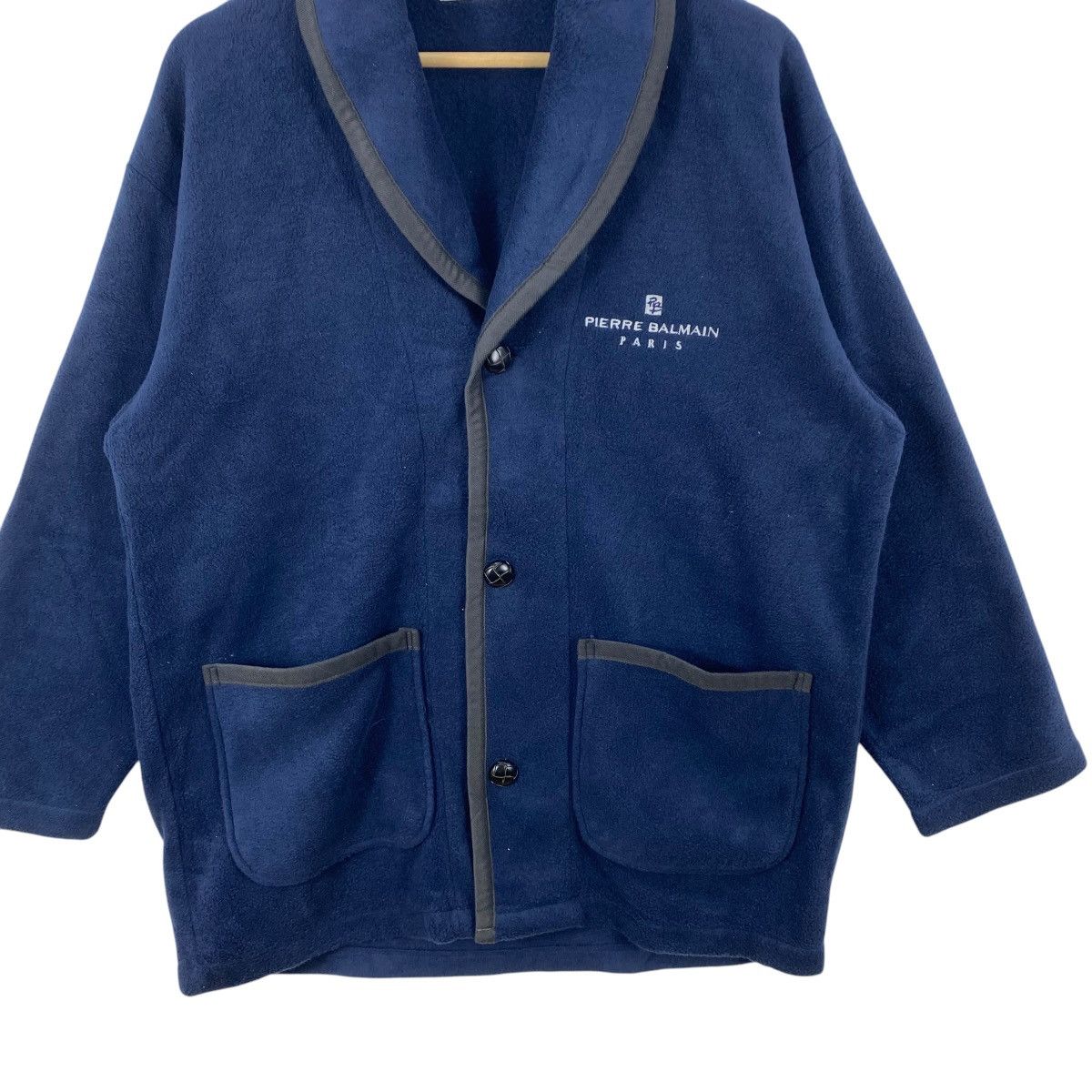 Pierre Balmain Vintage PIERRE BALMAIN Paris Fleece Cardigan Jacket Shawl Size US XL / EU 56 / 4 - 5 Thumbnail