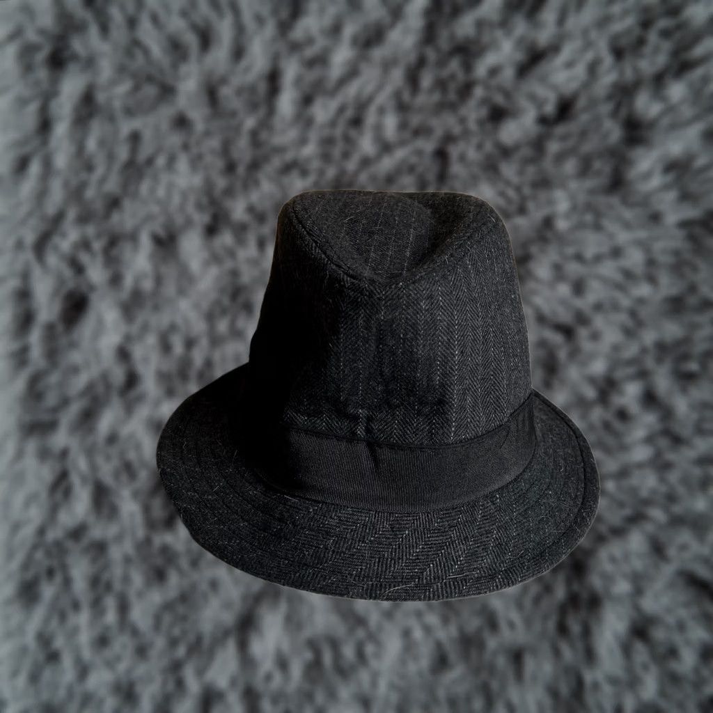 Stetson Stetson Wool Bucket Hat Herringbone Black Gray All American XL Men Bron Wool Bucket Hat XL Gray Stetson All American Men Size ONE SIZE - 1 Thumbnail