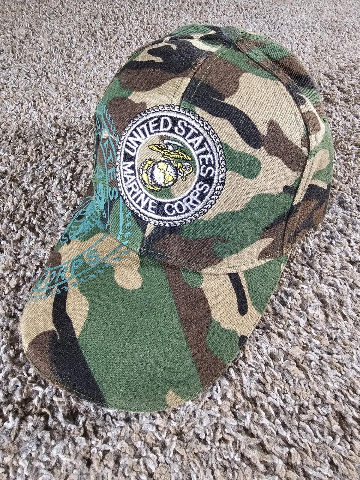 Unknown London United States Marine Corps Baseball Hat Camo Wool acrylic Size ONE SIZE - 1 Thumbnail