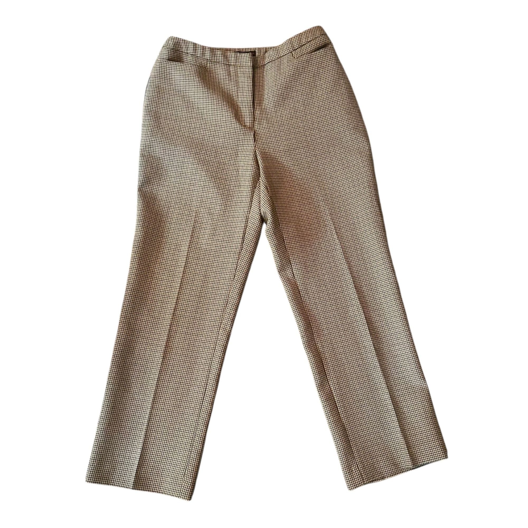 Vintage Vintage New York & Company Dark Academia Brown Trousers 2 Size 26" / US 2 / IT 38 - 6 Thumbnail