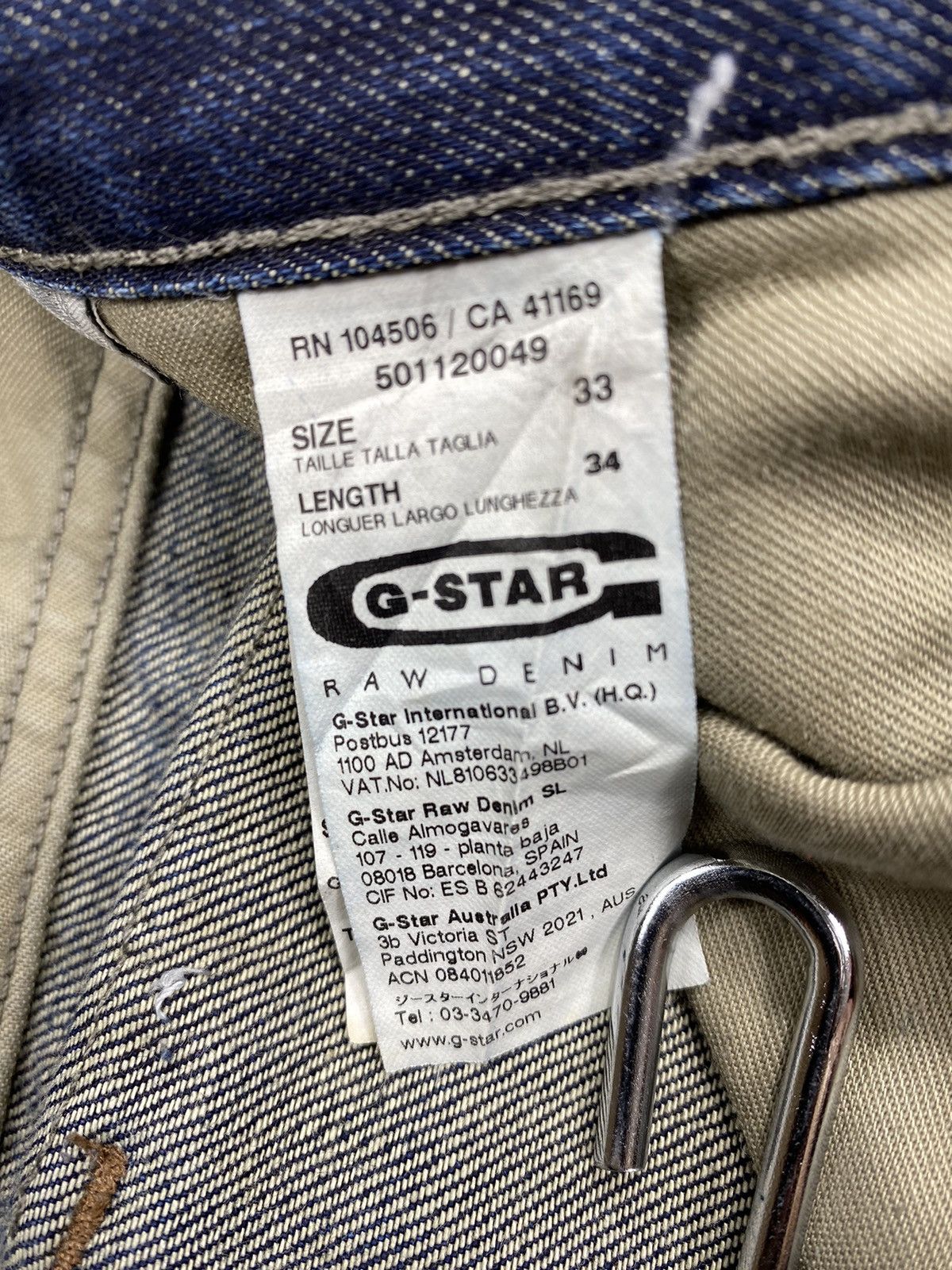 G-Star Stylish Biker Denim Pant By G-Star Raw Size US 34 / EU 50 - 9 Thumbnail