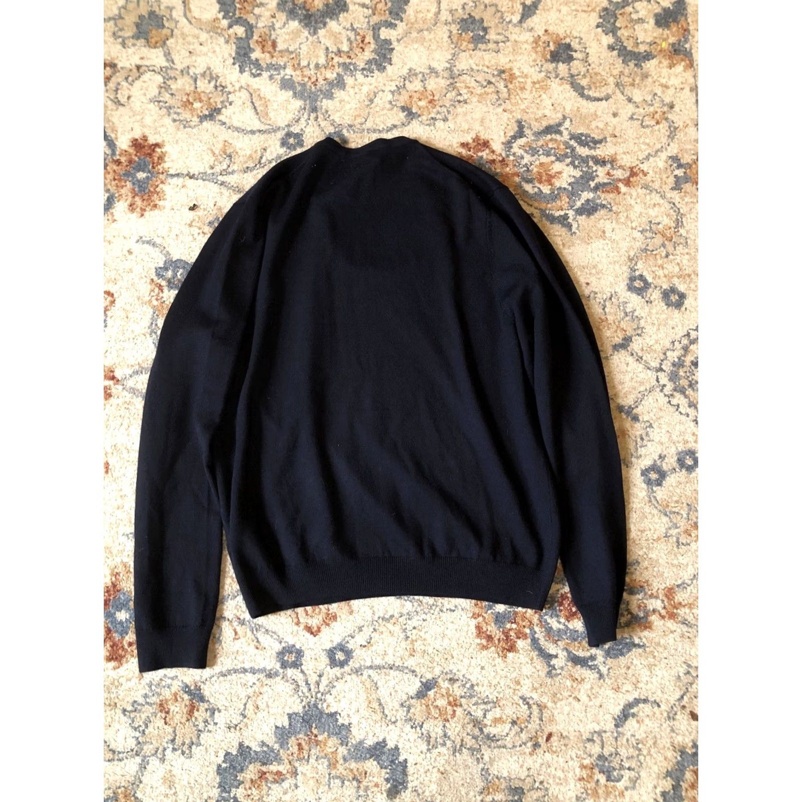 Brooks Brothers Brooks Brothers Sweater Men L Wool Merino Italian Blue Solid Pullover Regular Vintage: No Size US L / EU 52-54 / 3 - 8 Thumbnail