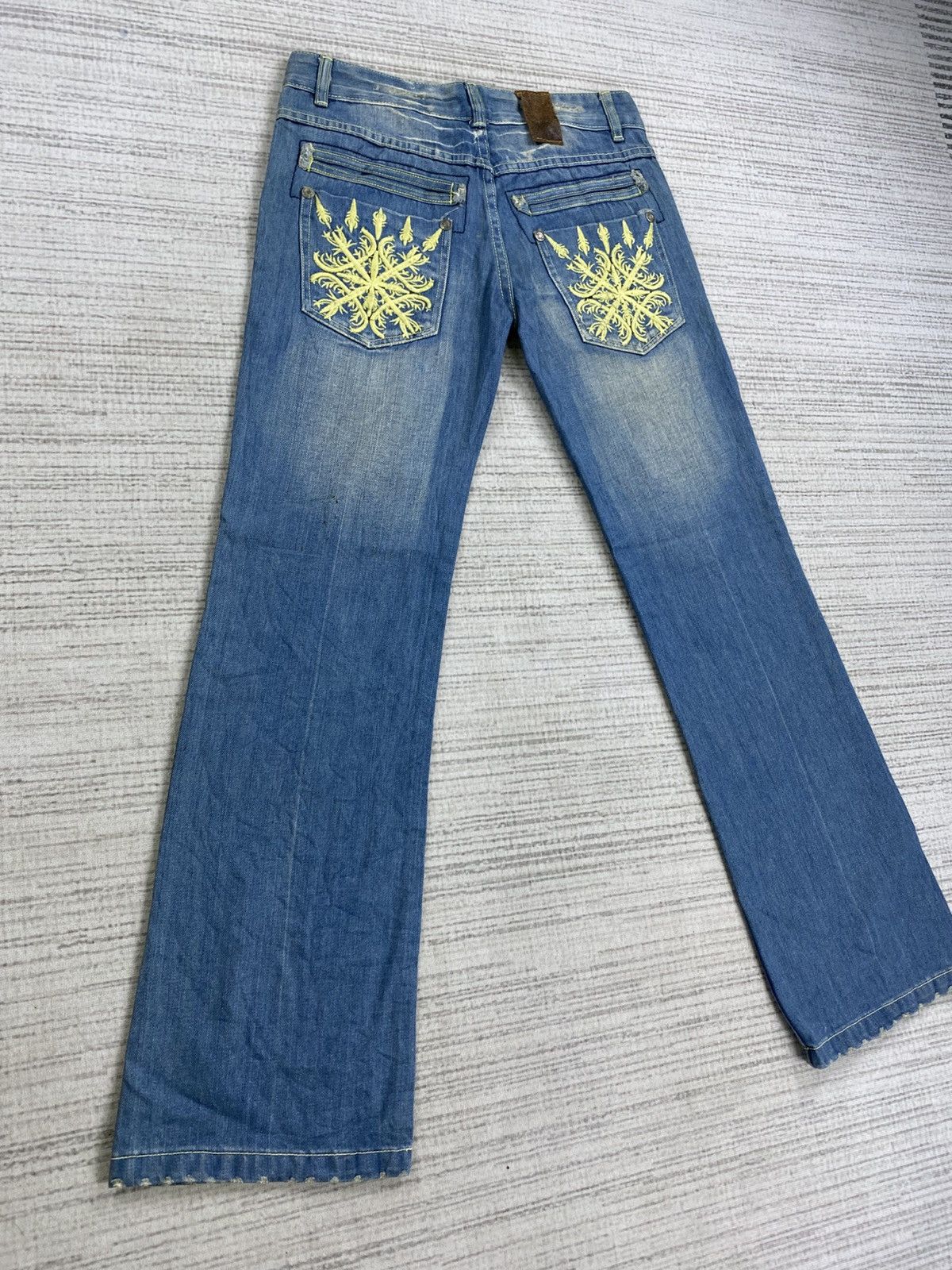 If Six Was Nine Vintage Red Pepper 70s Style Rolling Stone Custom Flare Pant Size US 30 / EU 46 - 6 Thumbnail