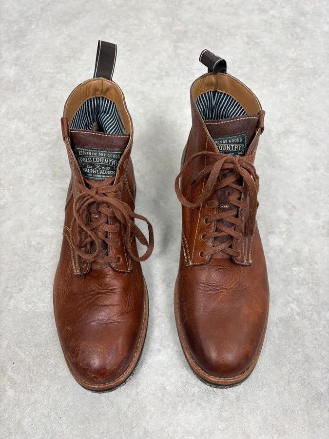 Polo Ralph Lauren Ralph Lauren Brown Leather Army Boots Size US 9 / EU 42 - 2 Thumbnail