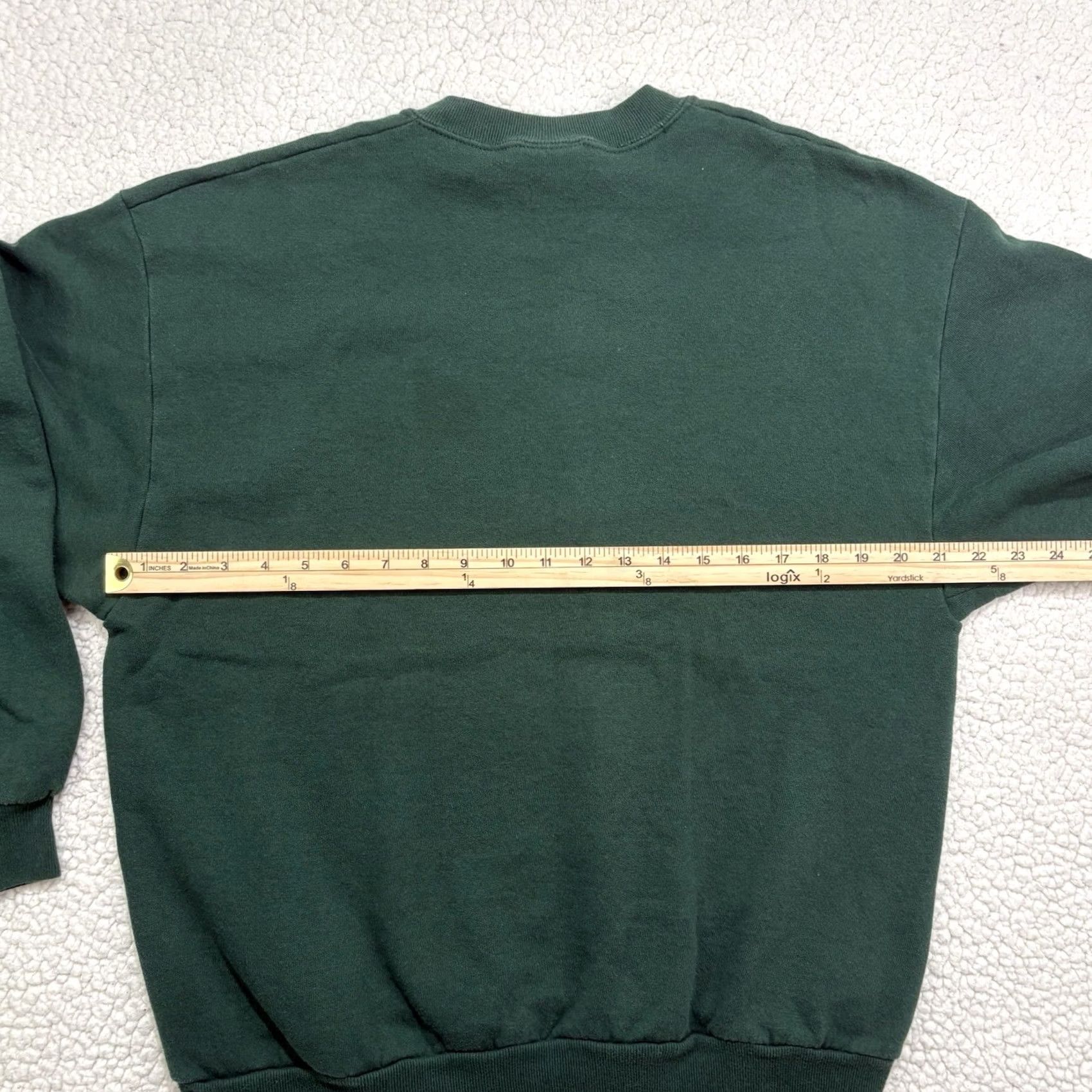 Jerzees VINTAGE Jerzees Christmas Angel Crewneck Sweatshirt Womens L Embroidered Green Gold Size L / US 10 / IT 46 - 4 Thumbnail