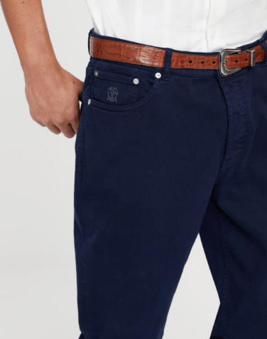 Brunello Cucinelli Dyed Denim Pants in Navy Size US 36 / EU 52 - 3 Thumbnail