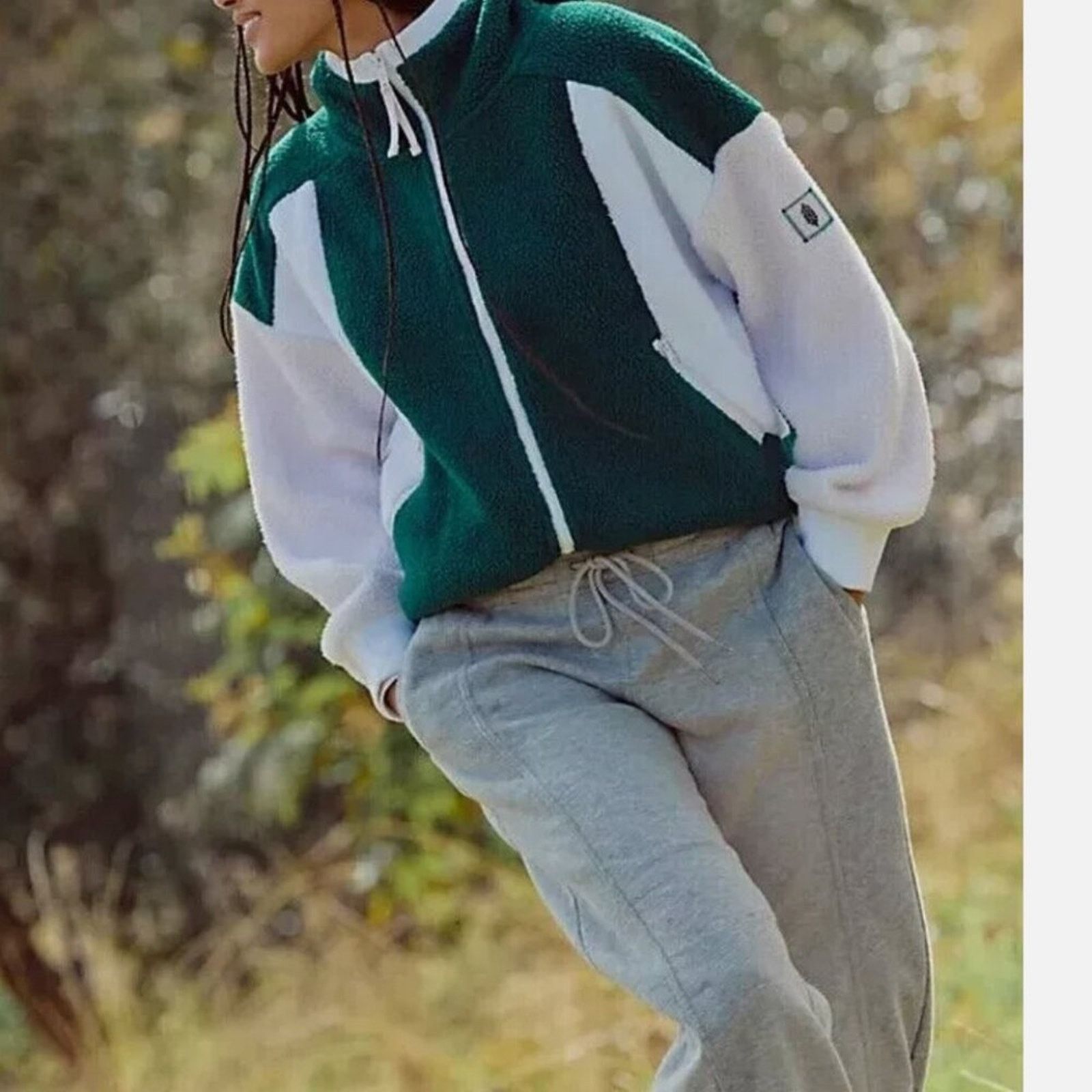 Free People NWT Free People Hit The Slopes Hoodie in Evergreen Combo Size S / US 4 / IT 40 - 1 Thumbnail