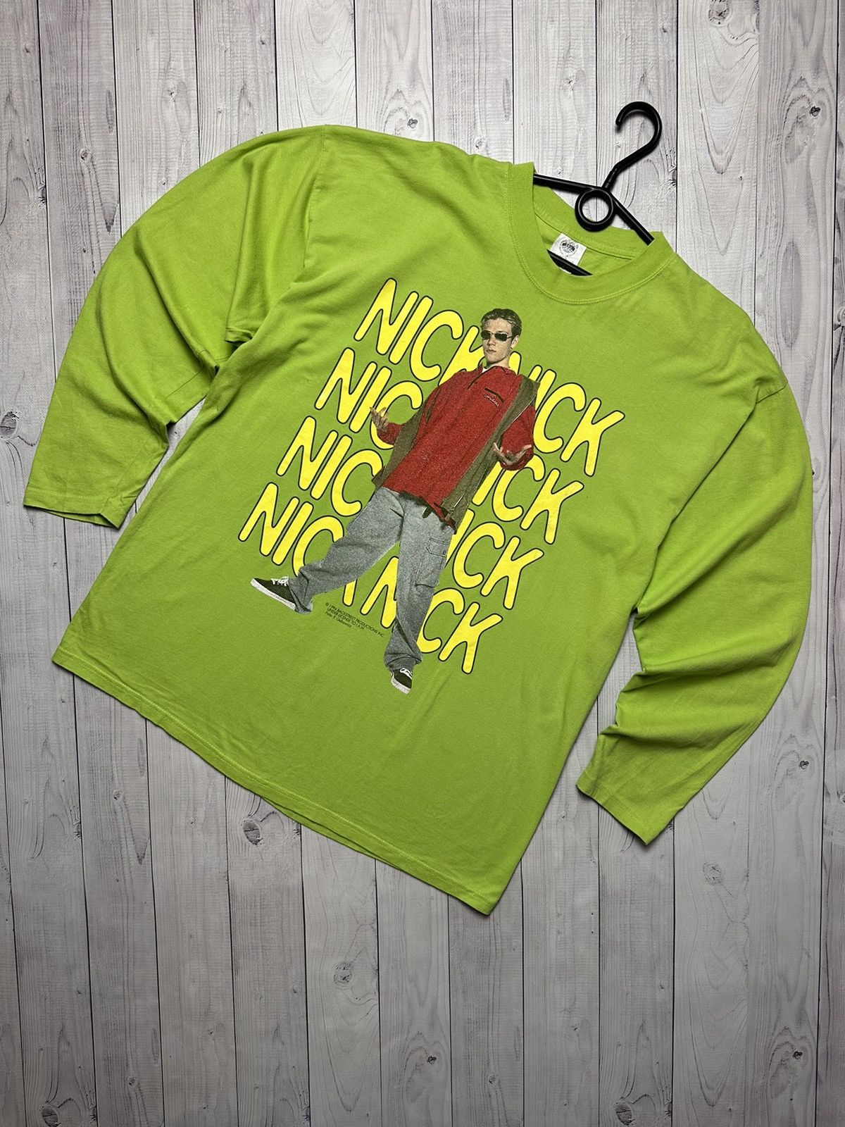 Vintage Vintage Nick Nick long sleeve green Backstreet Boys L Size US L / EU 52-54 / 3 - 1 Thumbnail