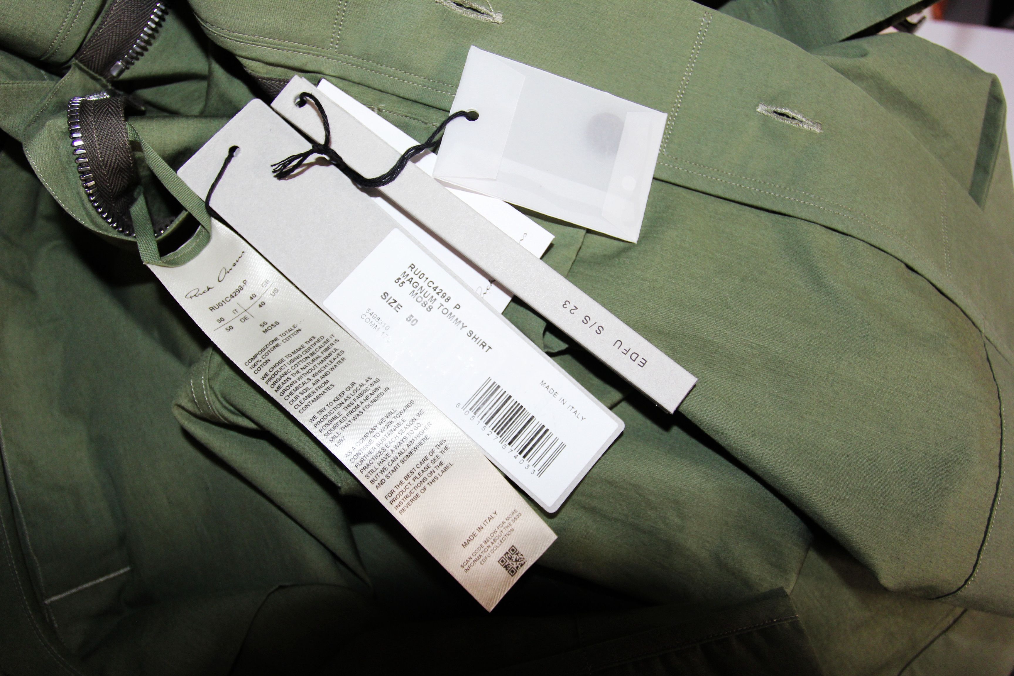 Rick Owens BNWT SS23 RICK OWENS "EDFU" MAGNUM TOMMY SHIRT 50 Size US M / EU 48-50 / 2 - 8 Thumbnail