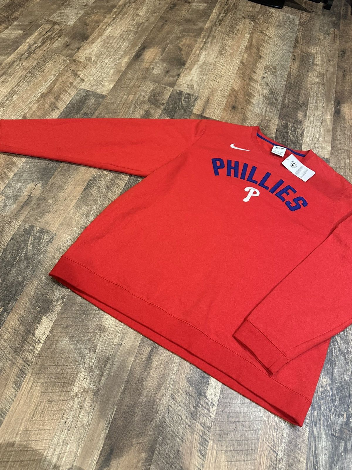 Nike Nike Philadelphia Phillies Red Crewneck Sweatshirt MLB XXL Size US XXL / EU 58 / 5 - 2 Thumbnail