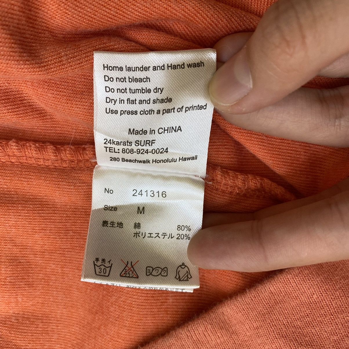 Japanese Brand 24KARATS SURF Japanese Brand Embroidered Logo Orange Hoodie Size US M / EU 48-50 / 2 - 9 Thumbnail
