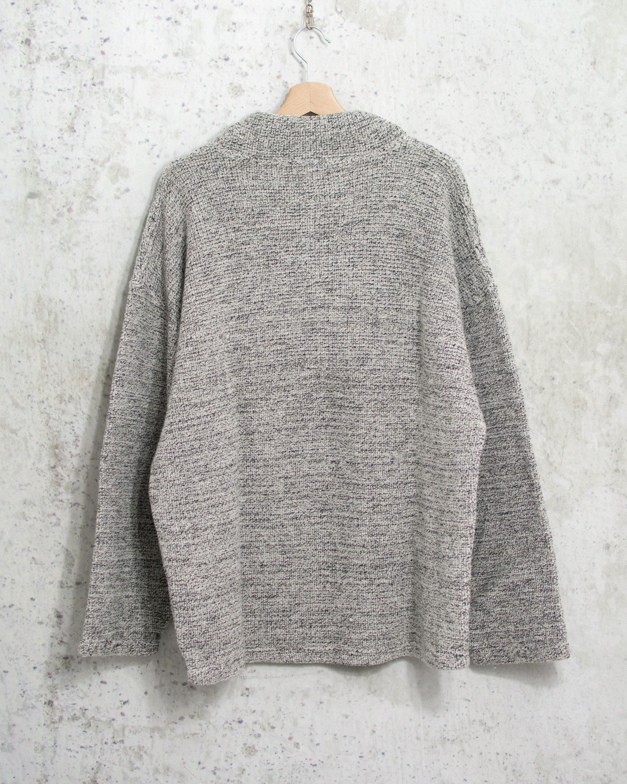 Vintage Vintage 90's Chunky Wool Sweater Mockneck Oversized Men Size US XL / EU 56 / 4 - 4 Thumbnail