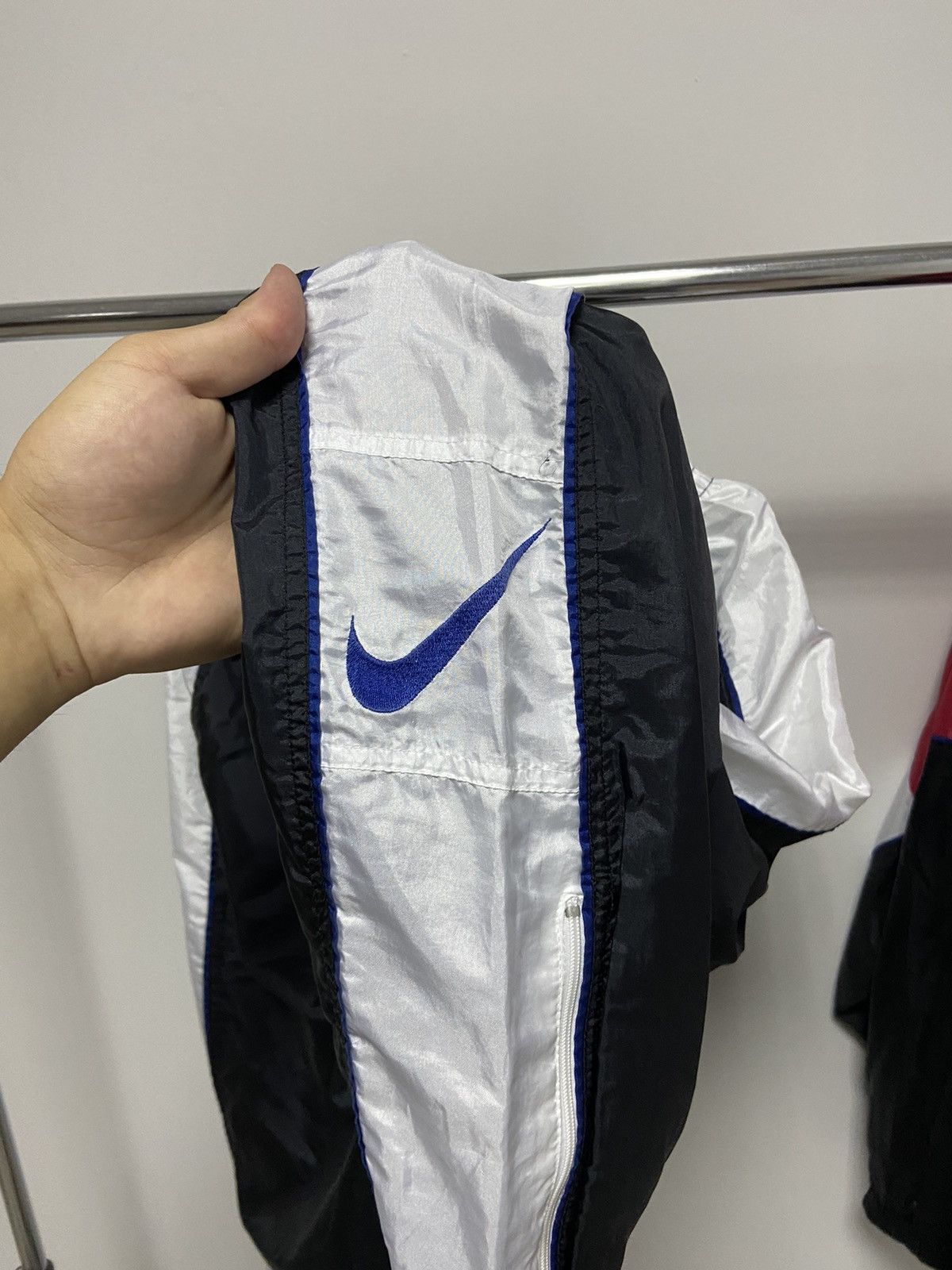 Nike × Vintage Nike Sweat Suit Vintage 90s Big Logo Pants Sweatshirt Nylon Size US L / EU 52-54 / 3 - 13 Thumbnail
