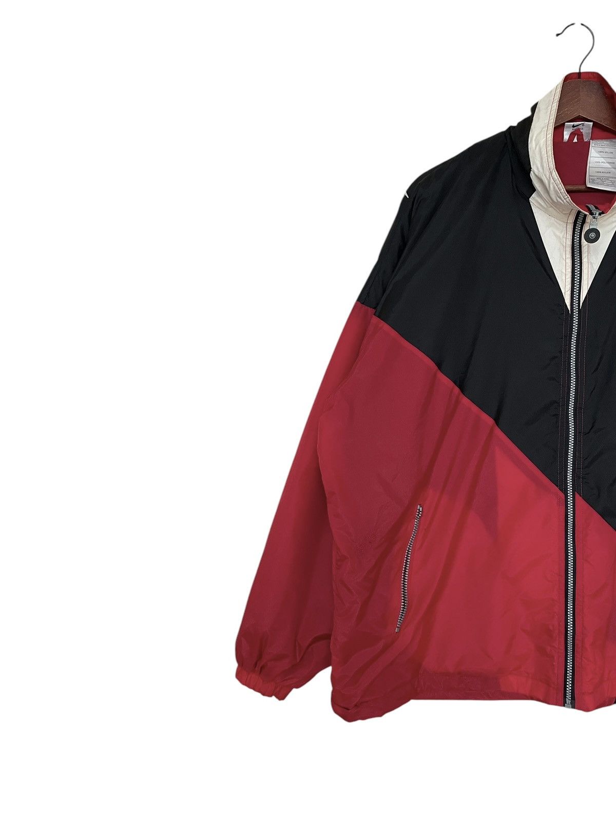 Nike × Vintage Vintage Brand Nike Big Swoosh Jacket 1990s Size US XL / EU 56 / 4 - 3 Thumbnail