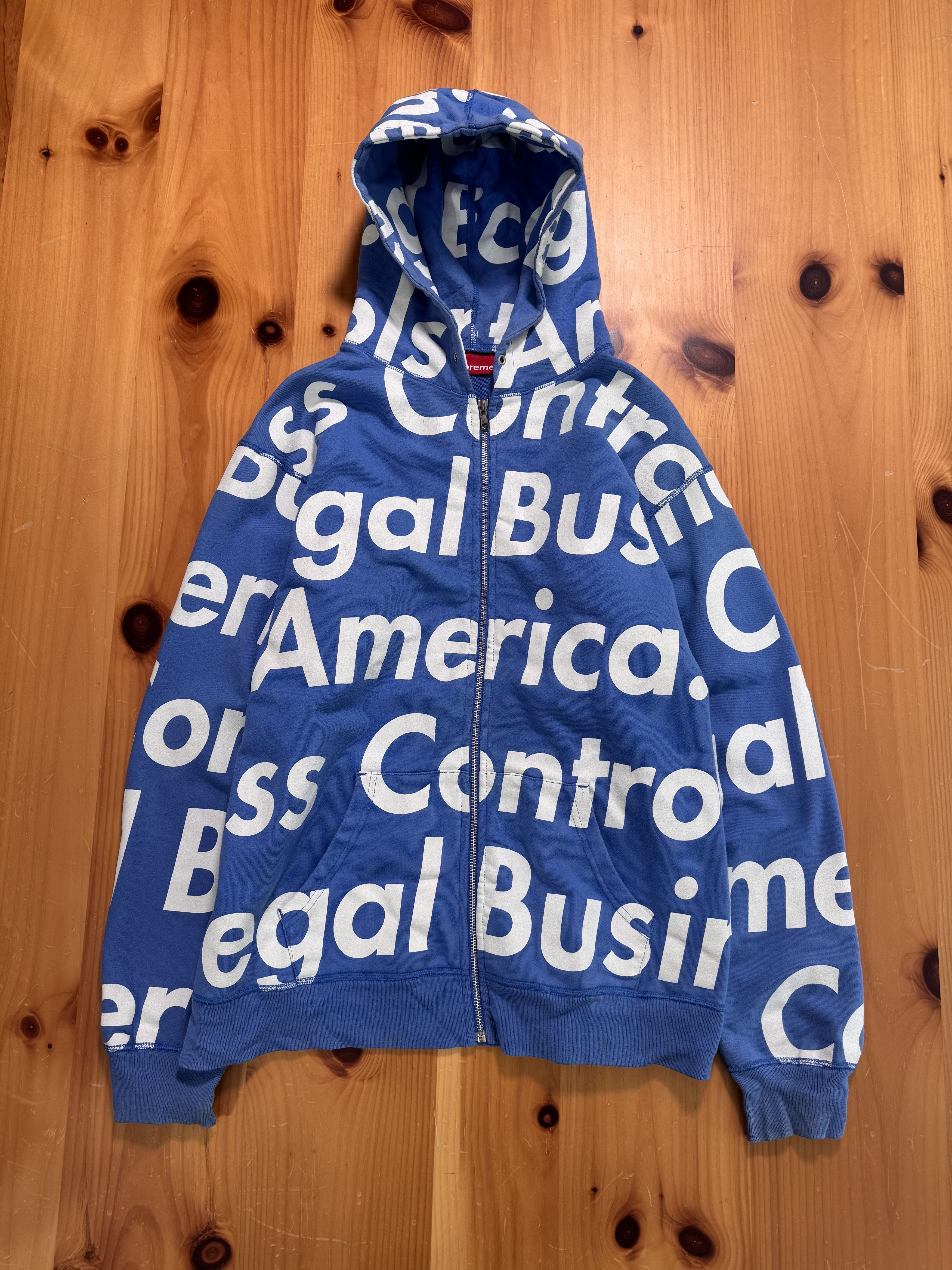 Supreme illegal Business Controls America Zip Up Hoodie Size US L / EU 52-54 / 3 - 1 Thumbnail