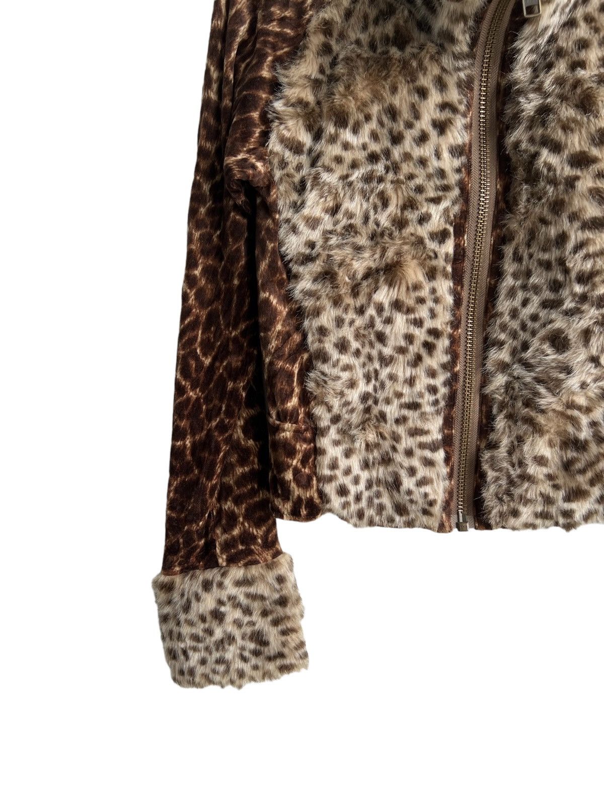 CABANE de ZUCCa 1990s Exclusive Leopard Fur Skin Elongated Sleeve Sweater Size US S / EU 44-46 / 1 - 6 Thumbnail