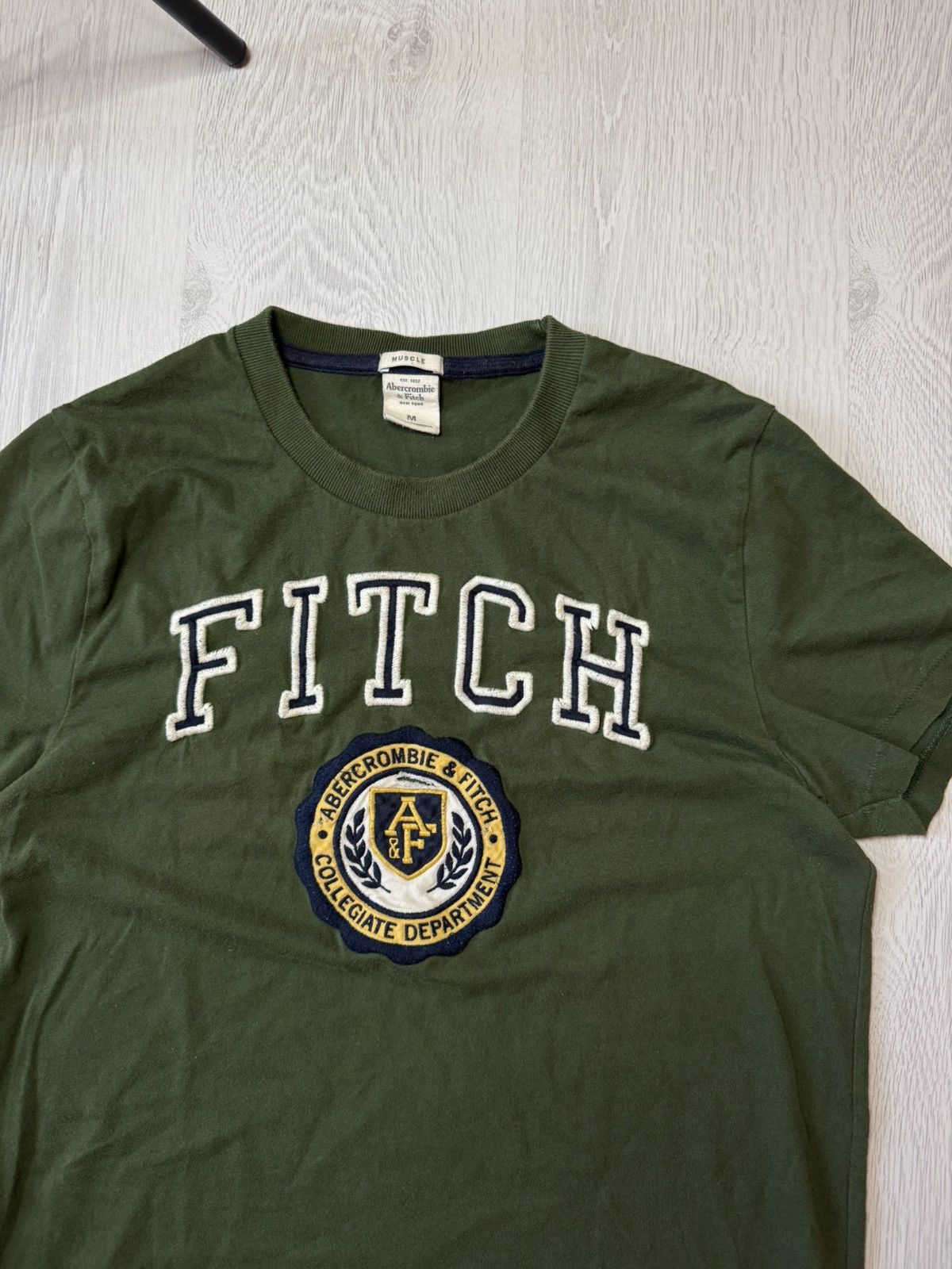 Abercrombie & Fitch Vintage Abercrombie & Fitch Shirt Men's M Green Soccer Size US M / EU 48-50 / 2 - 2 Thumbnail
