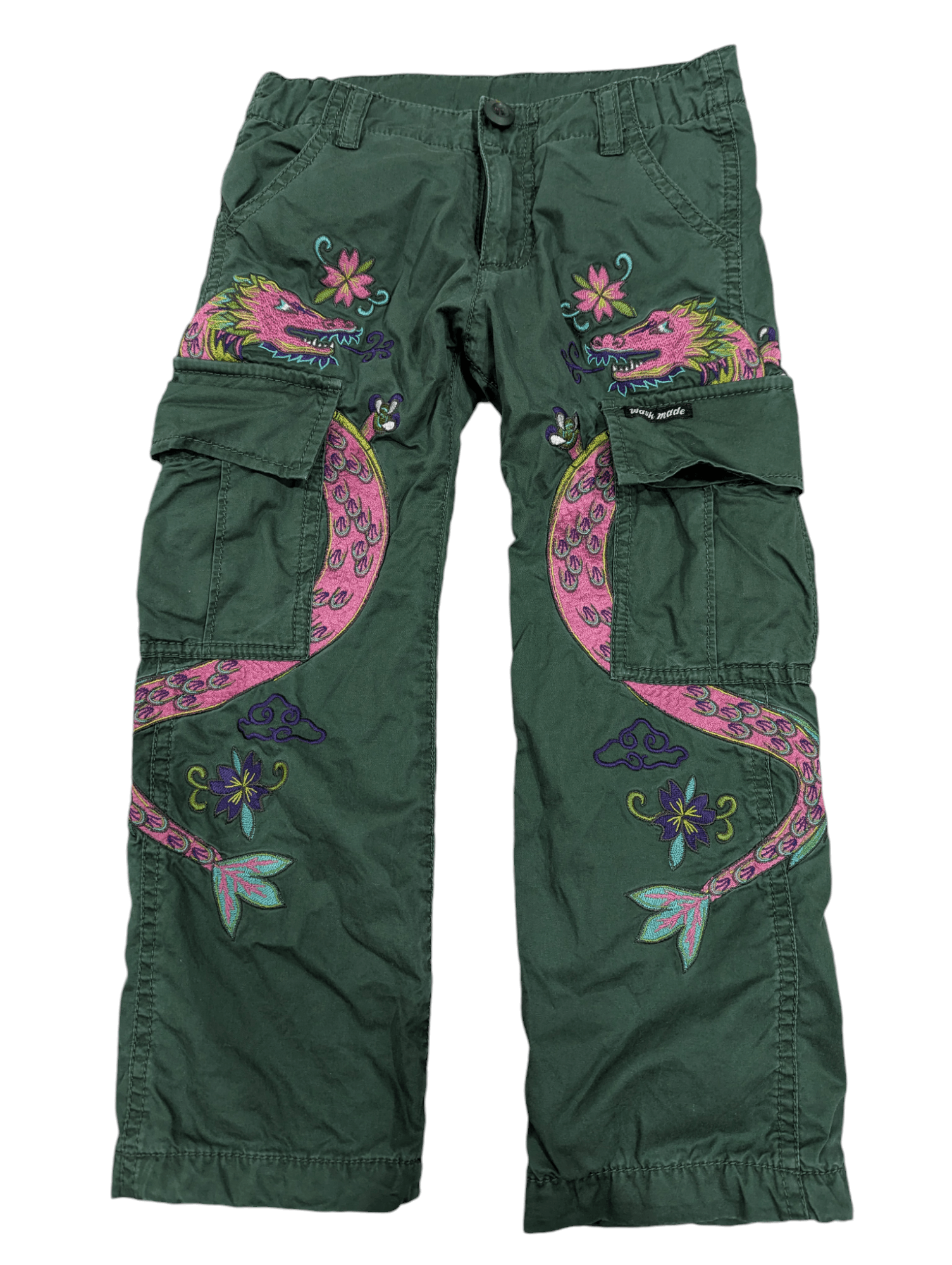 Japanese Brand DRAGON EMBROIDERY SUKAJAN PANTS Size US 26 / EU 42 - 2 Thumbnail