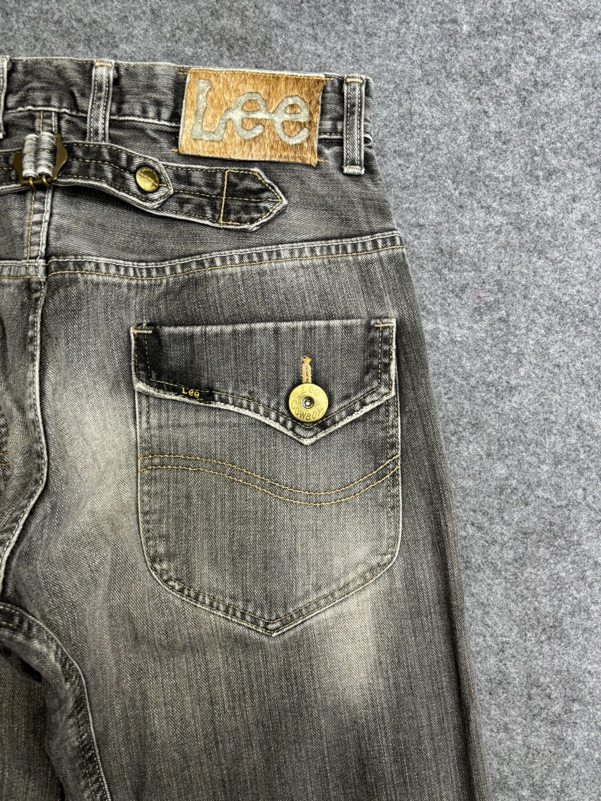 Lee 💥Insane 90s Style💥Lee Cowboy Black Wash Fades Denim F560 Size US 31 - 12 Thumbnail