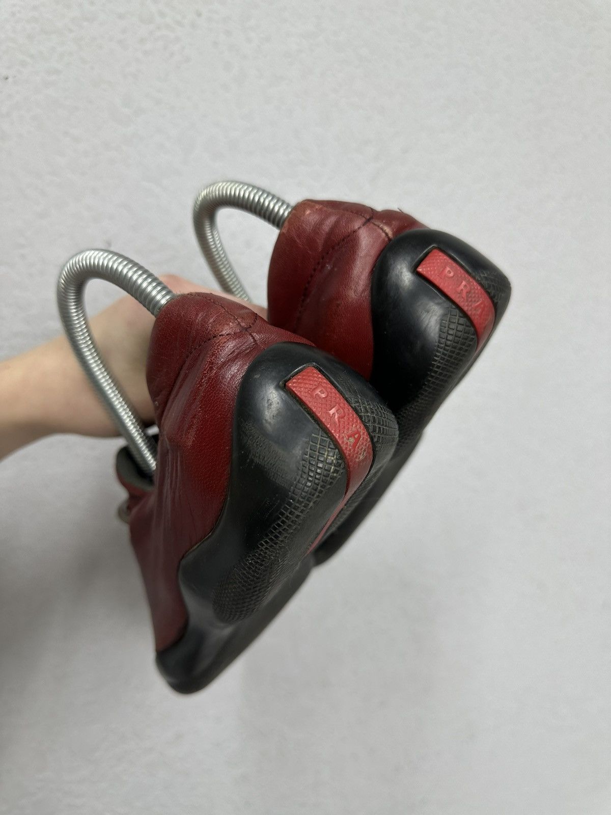 Prada Vintage Sneakers Prada Leather Ankle Y2k Boots Opium Japan Size US 7.5 / IT 37.5 - 9 Thumbnail