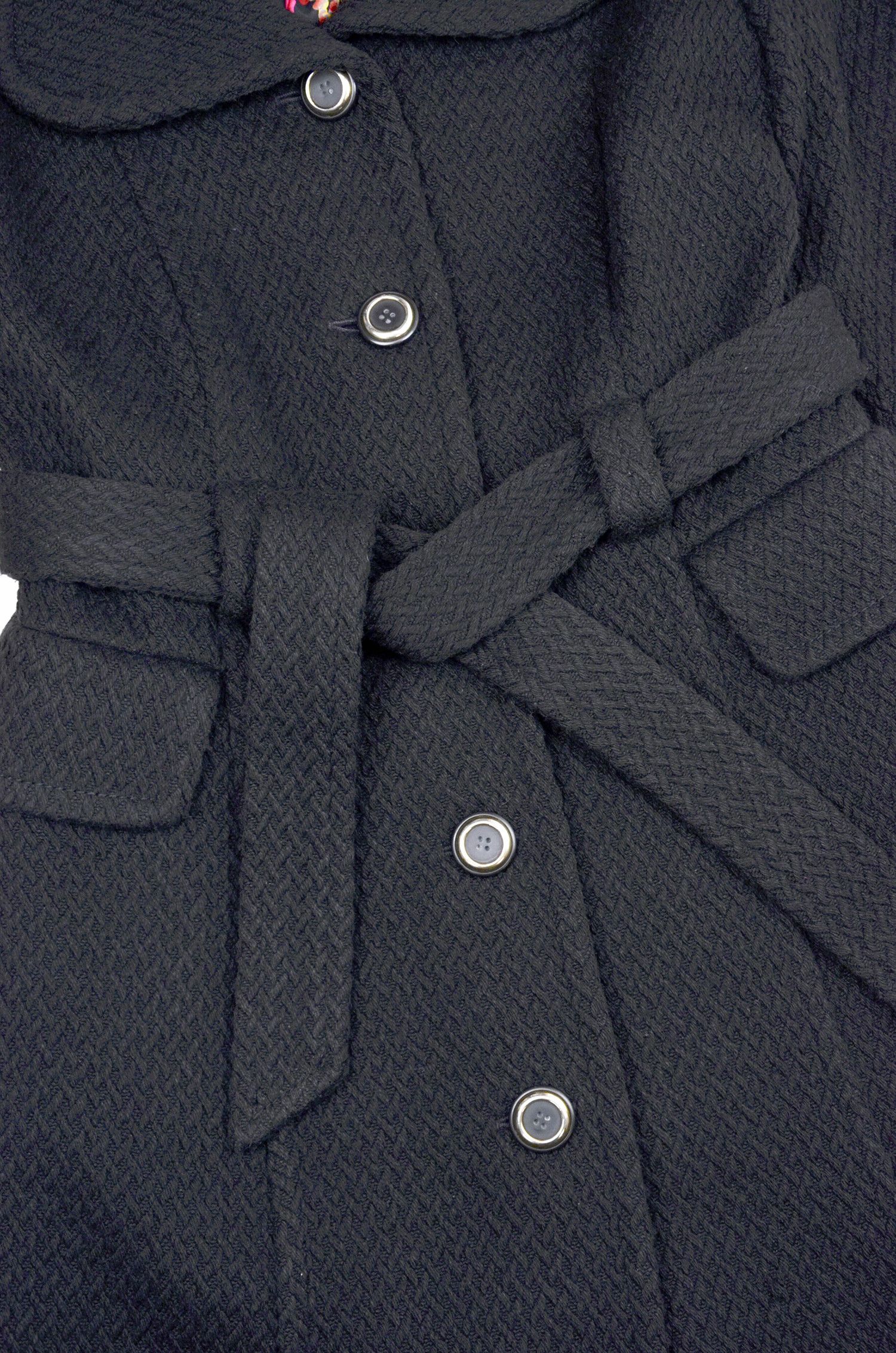 Dolce & Gabbana Dolce & Gabbana Vintage Black Wool Blend Overcoat – Size M Size S / US 4 / IT 40 - 5 Thumbnail