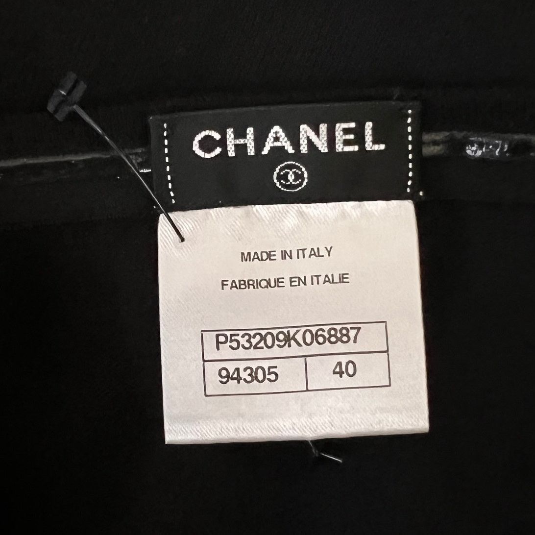 Chanel Chanel Black Interlocking CC Logo Skirt, M/US8/FR40 Size 28" / US 6 / IT 42 - 3 Thumbnail