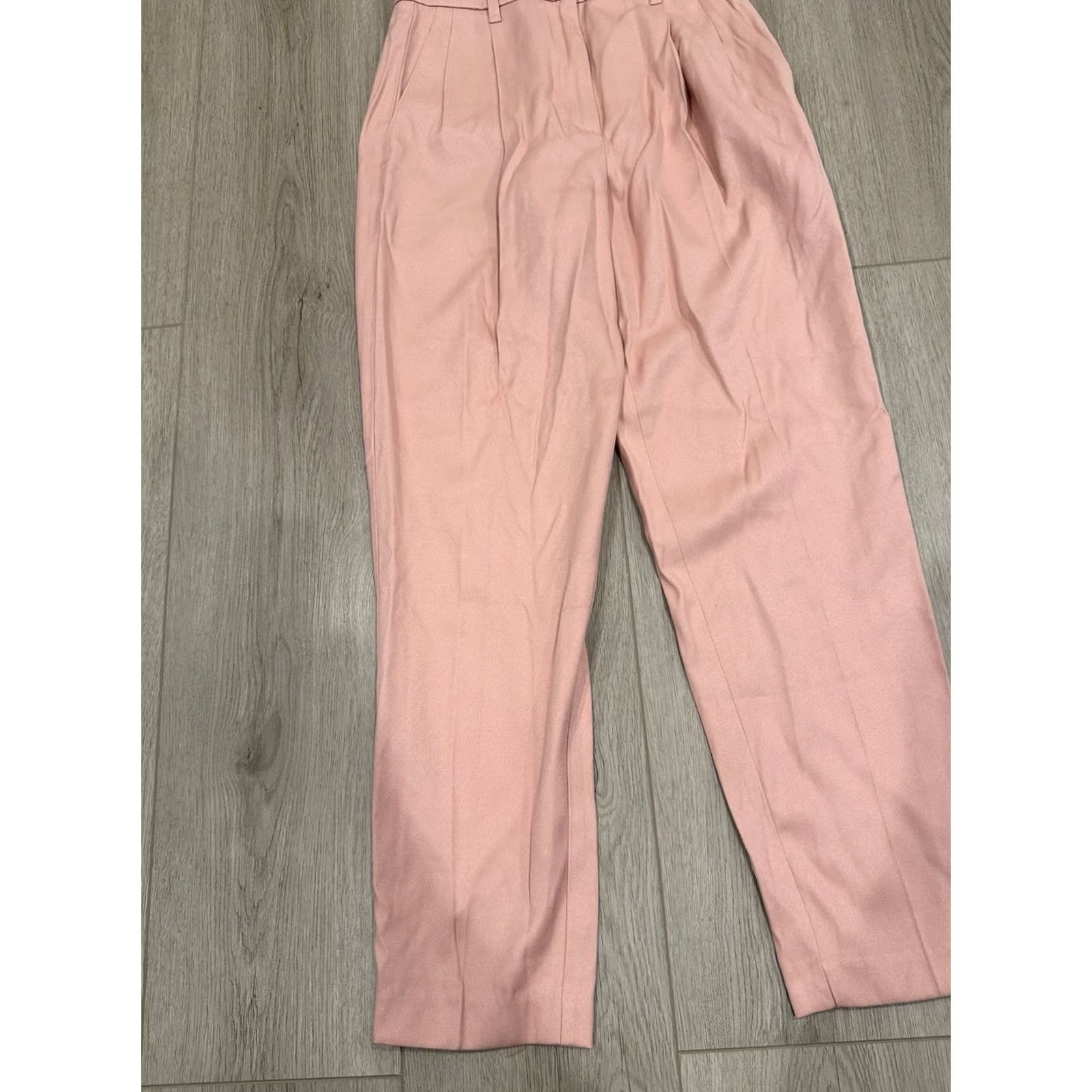 Reiss Reiss Pants Pink Crop Tapered Pleated Size 2US Womens Size 26" / US 2 / IT 38 - 3 Thumbnail