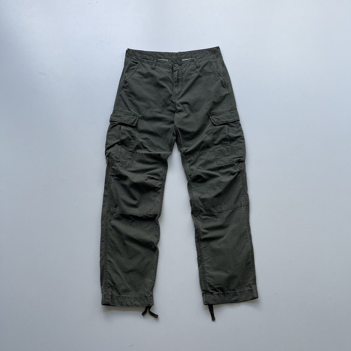 Carhartt Wip Carhartt WIP Regular Fit Baggy Cargo Pants Green Y2K Size US 34 / EU 50 - 1 Thumbnail