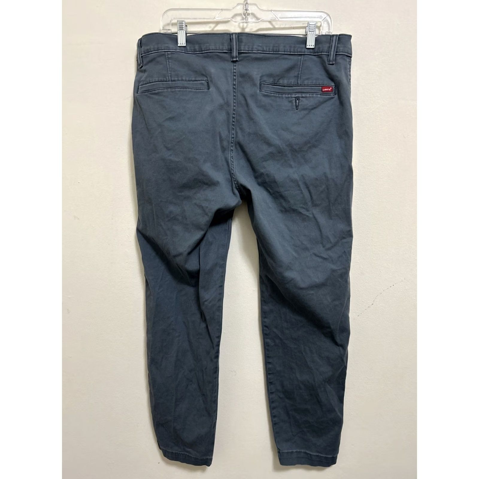 Levi's Levi's Pants Regular Chino Tapered 36x32 Blue Solid Pockets Zip Button Casual Mens Size US 36 / EU 52 - 4 Thumbnail