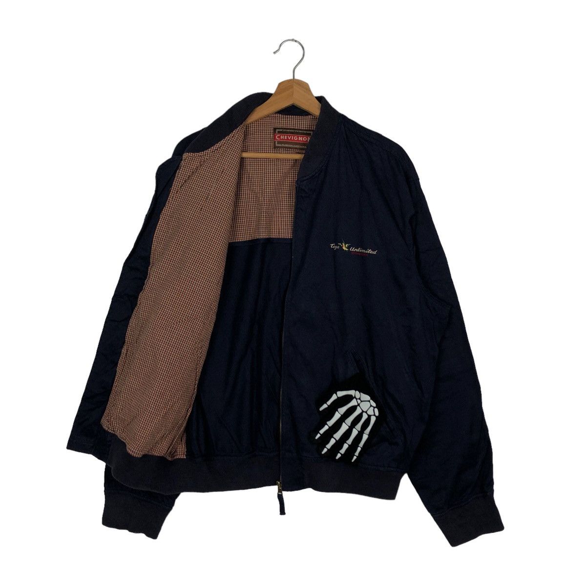 Issey Miyake VINTAGE BOMBER JACKET CHEVIGNON ISSEY MIYAKE TARTAN LINING Size US L / EU 52-54 / 3 - 8 Thumbnail
