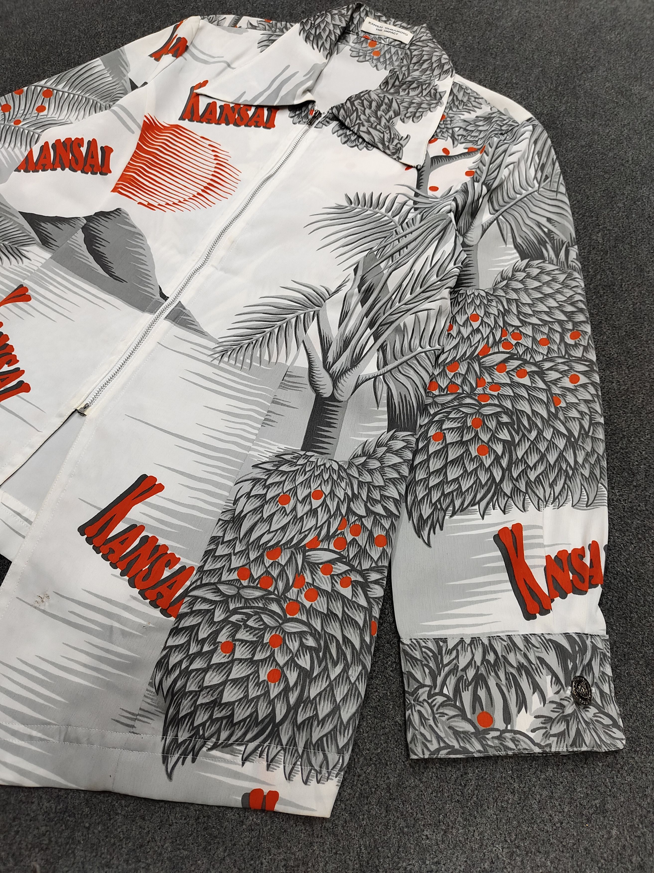 Kansai Yamamoto 90s Kansai Yamamoto- Archive Summer Sunset Art Zip Shirt Size US M / EU 48-50 / 2 - 4 Thumbnail