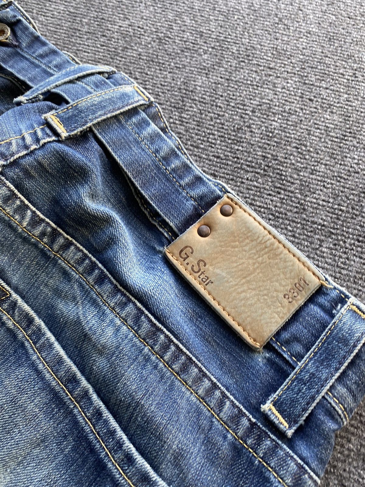 G-Star 🔥Opium Punk G Star Distressed blue mens jeans relaxed 34 siz Size US 34 / EU 50 - 11 Thumbnail